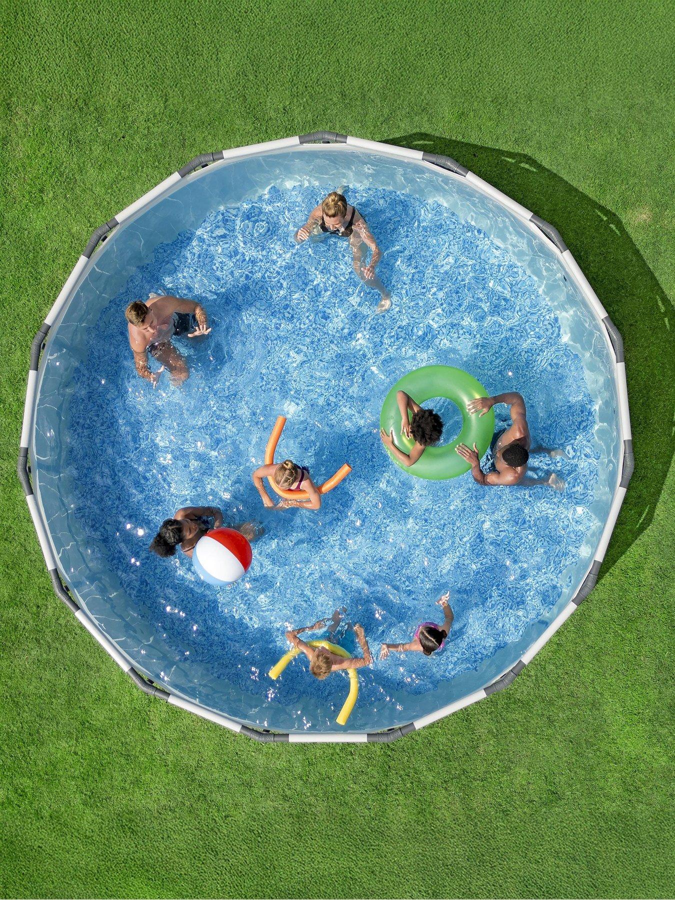 Image 7 of 7 of Bestway Steel Pro Max Round Above Ground LED Pool Set&nbsp; (15ft)