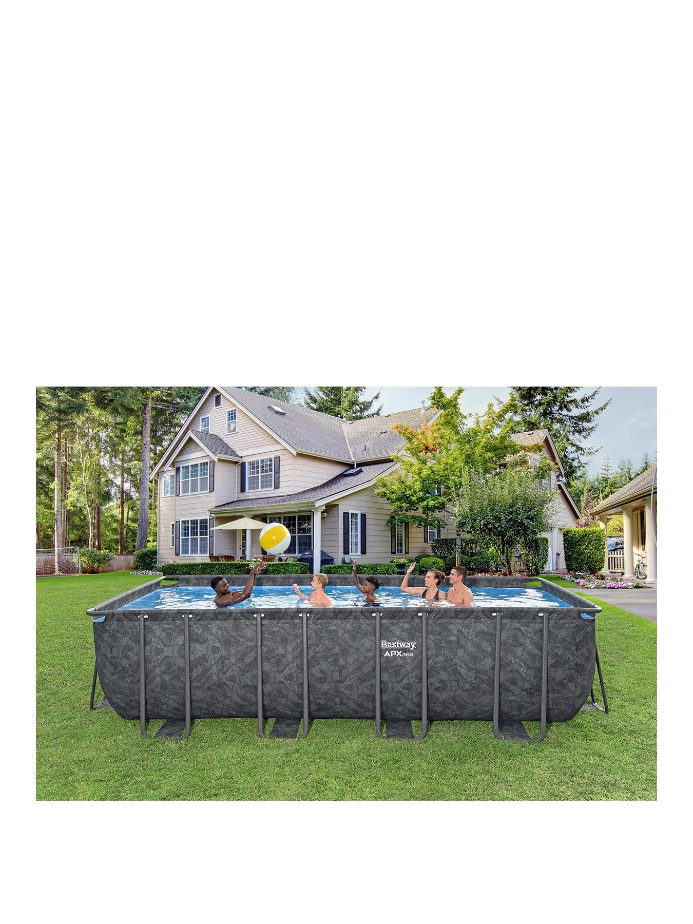 Image 2 of 7 of Bestway APX 365 Rectangular Above Ground Pool Set (18ft x 9ft)
