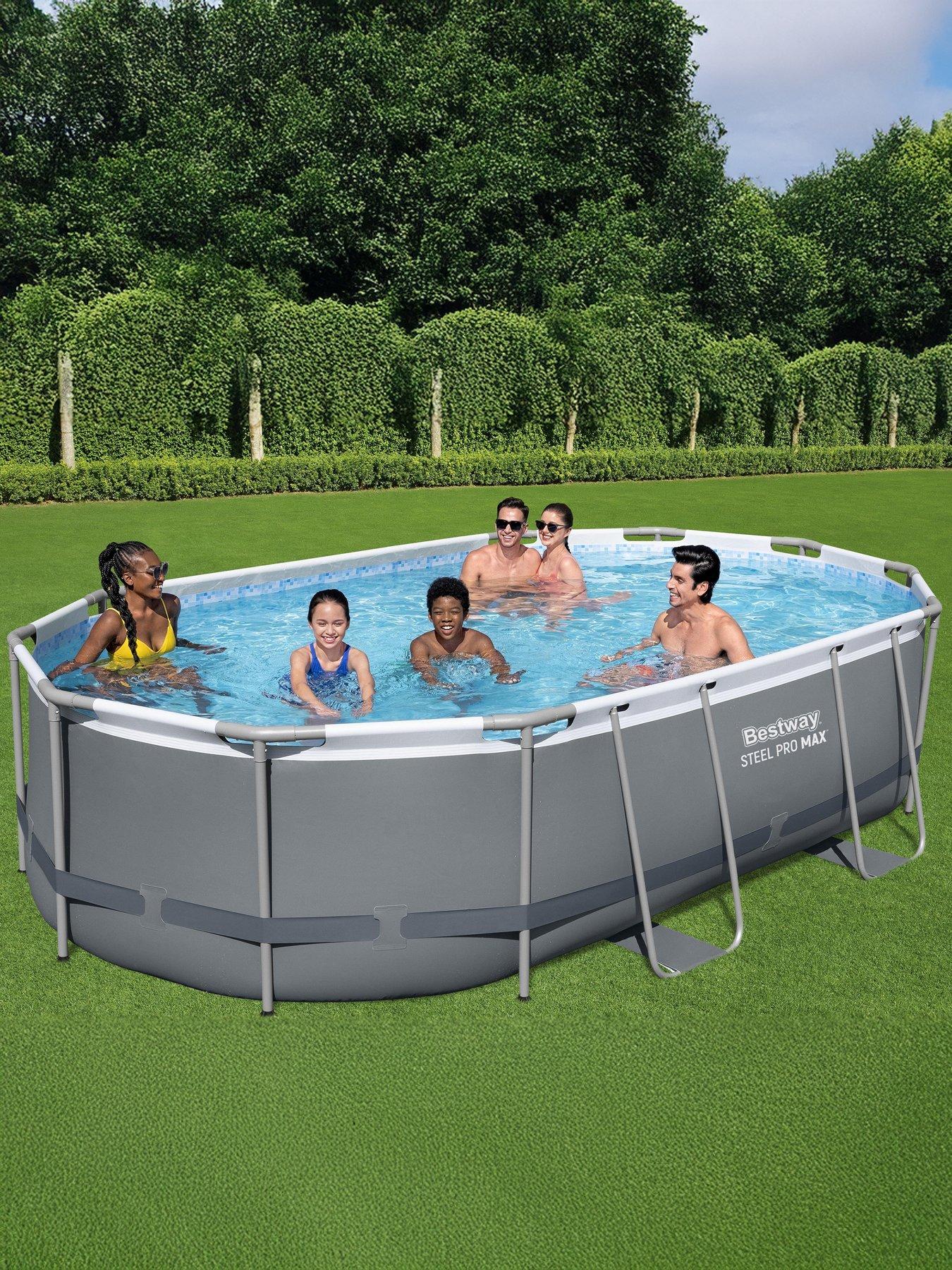 Image 3 of 7 of Bestway Steel Pro Max Oval Pool Set (16 x 10 Foot)