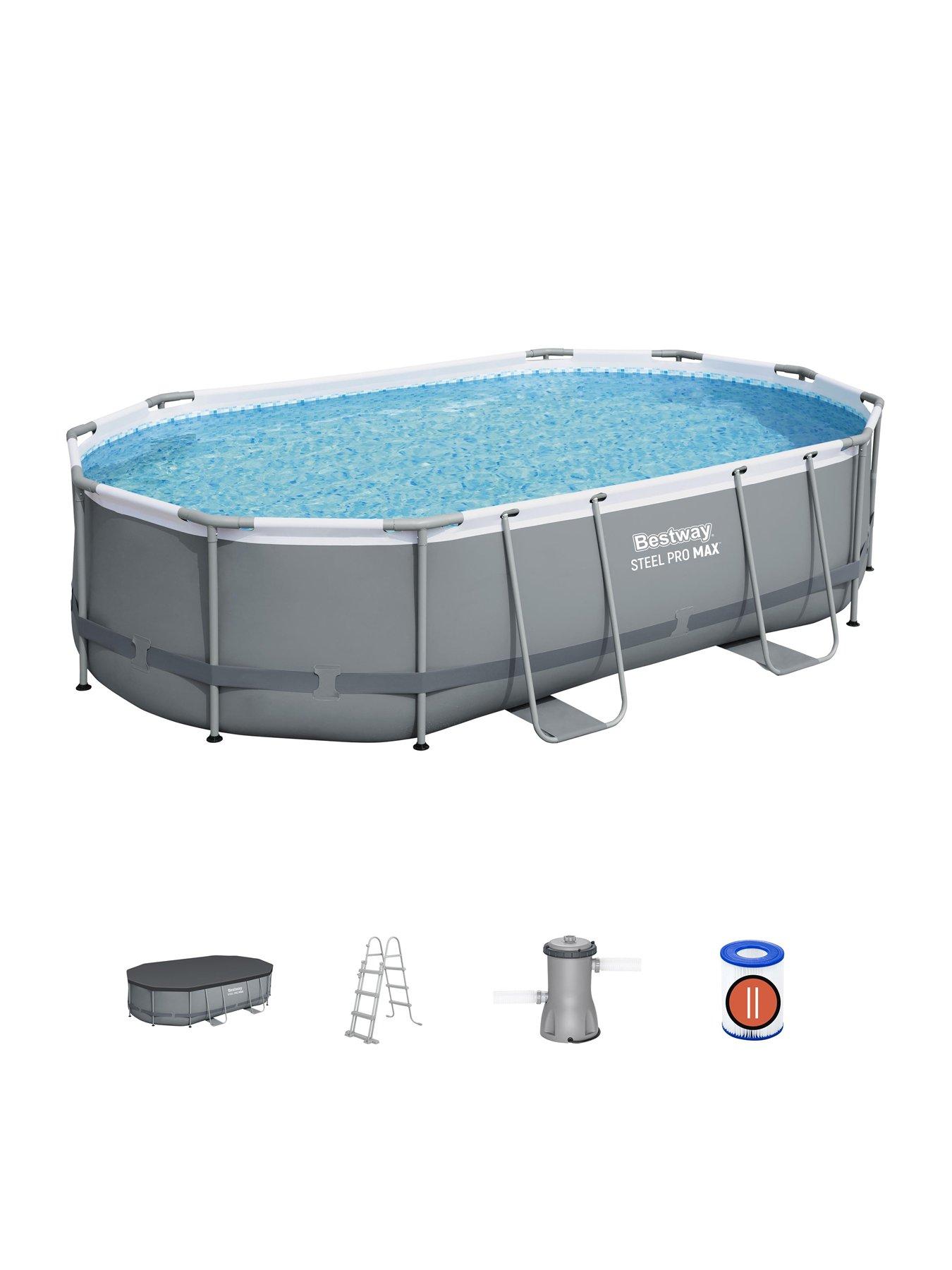 Image 5 of 7 of Bestway Steel Pro Max Oval Pool Set (16 x 10 Foot)