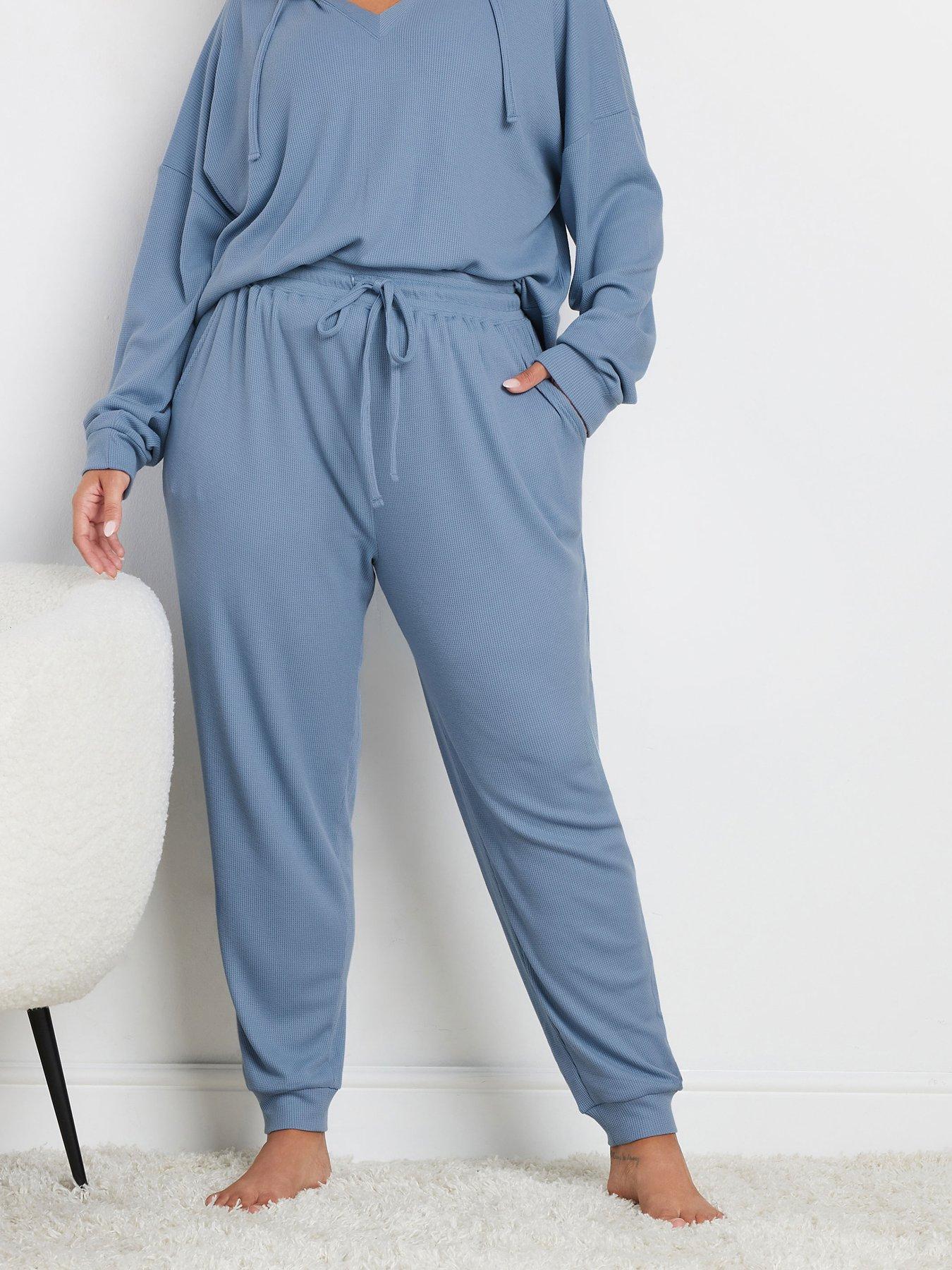Yours Curve Waffle Cuffed Jogger