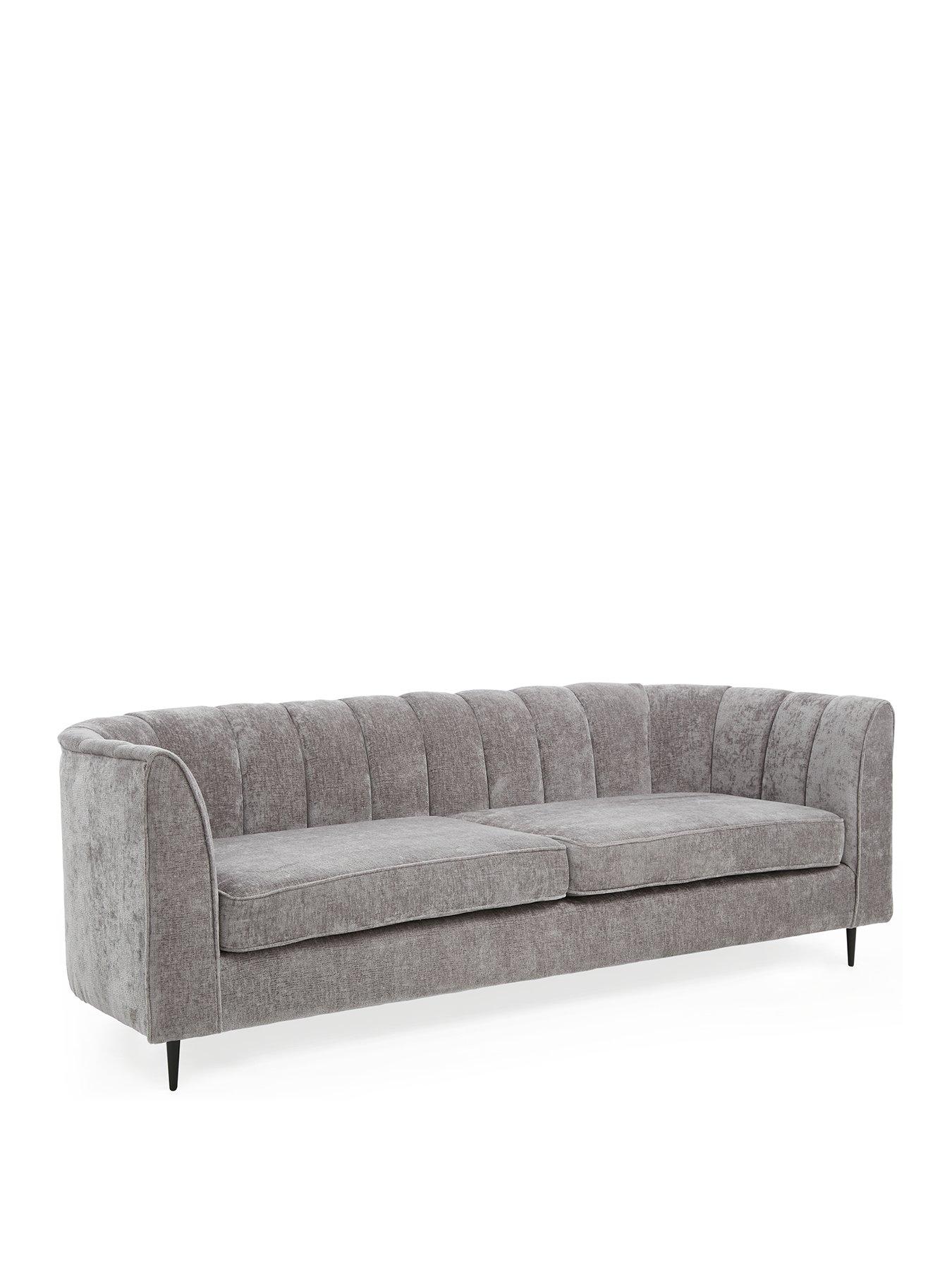 Image 3 of 7 of Very Home Guild Fabric&nbsp;3&nbsp;+ 2 Seater Sofa Set (Buy &amp; SAVE!) - Grey