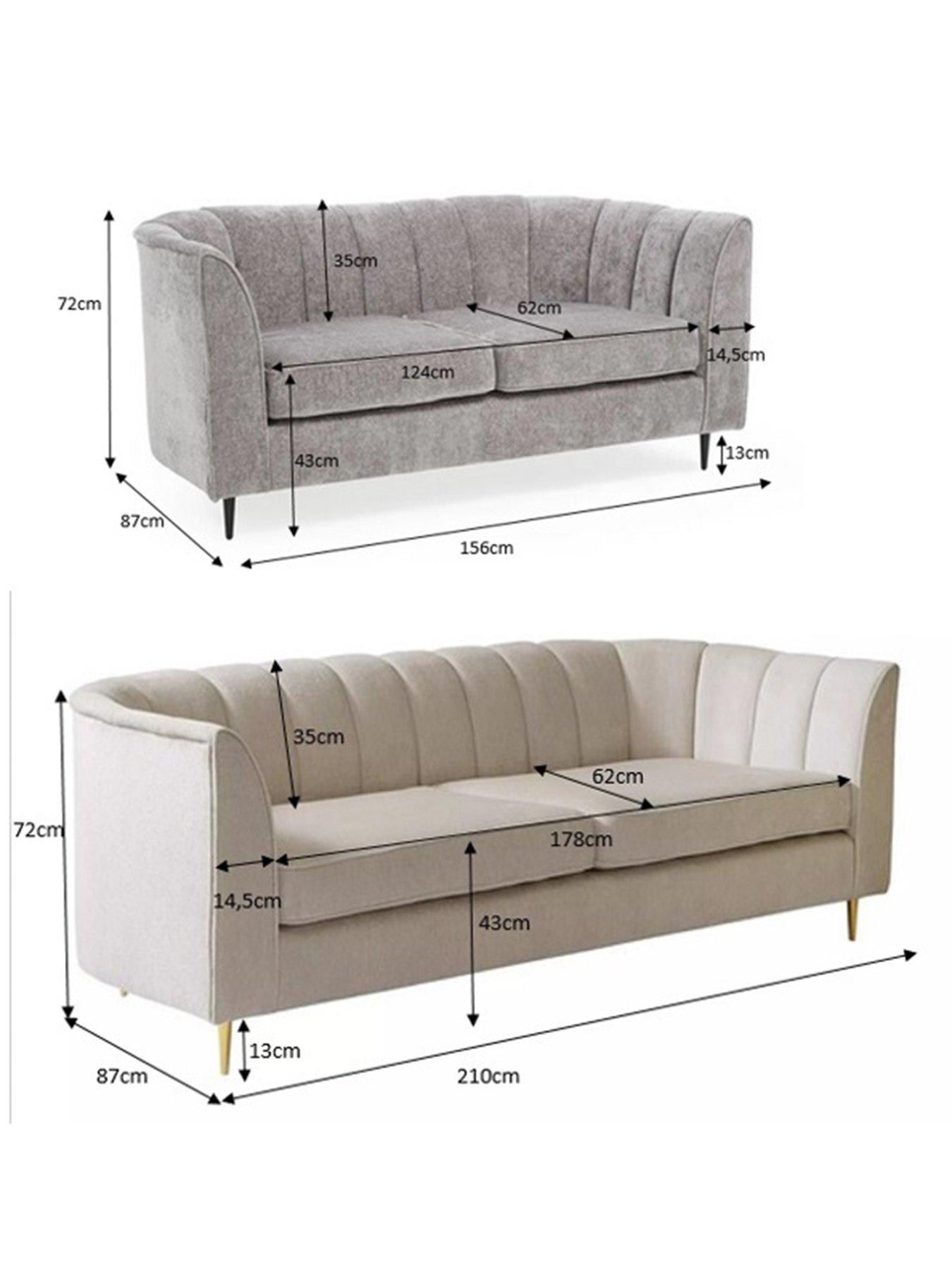 Image 7 of 7 of Very Home Guild Fabric&nbsp;3&nbsp;+ 2 Seater Sofa Set (Buy &amp; SAVE!) - Grey