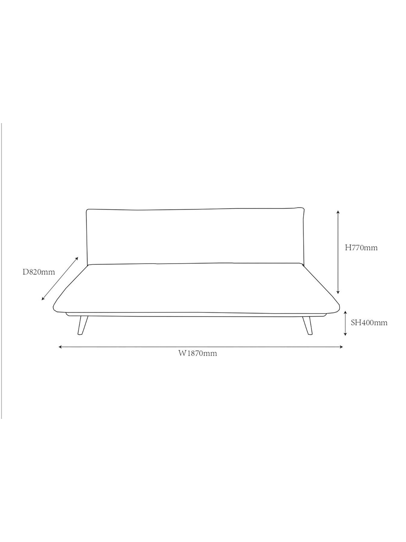 Image 6 of 7 of Very Home Sala Fabric Sofa Bed&nbsp;- FSC&reg; Certified