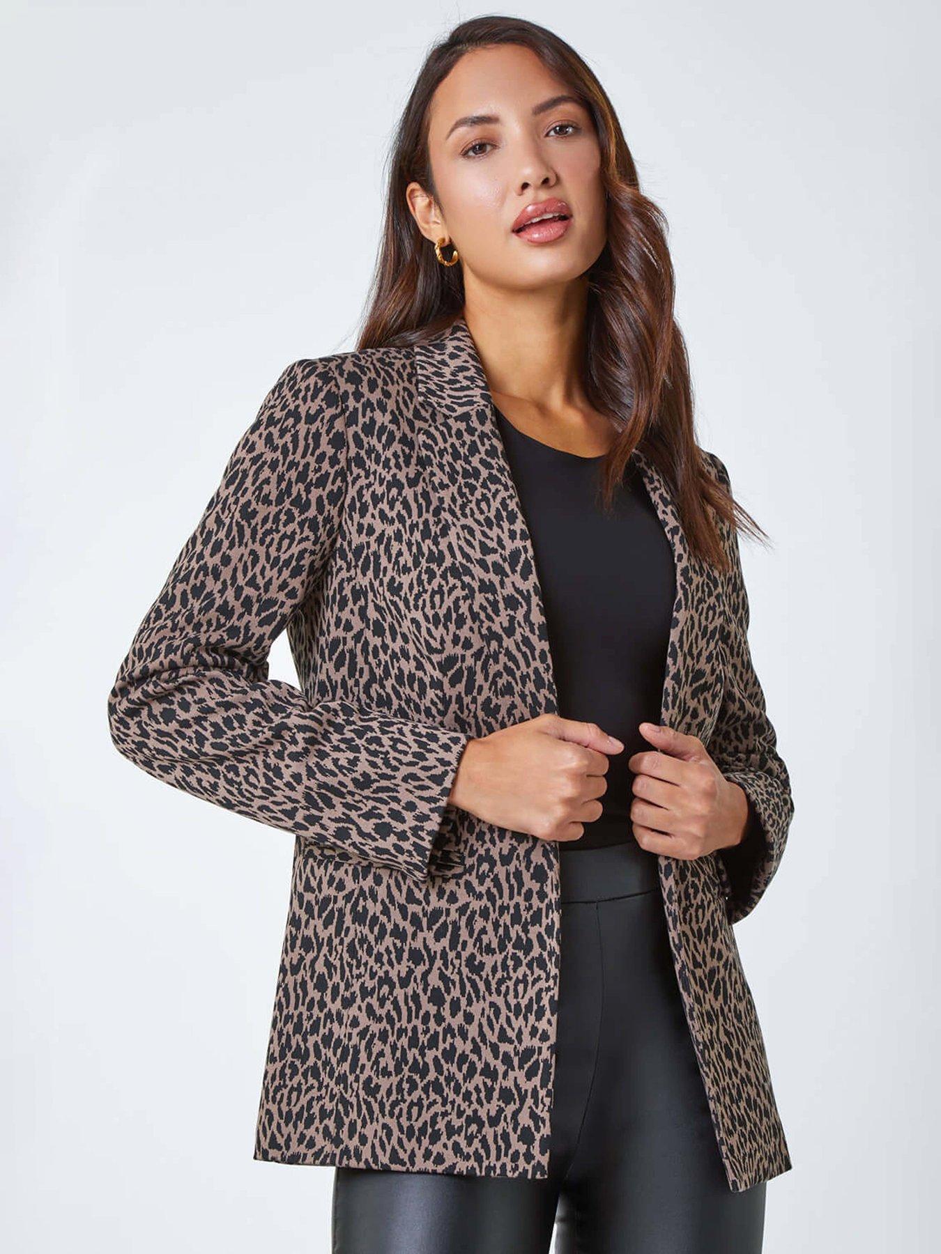 Roman Animal Print Stretch Jacket  - Multi