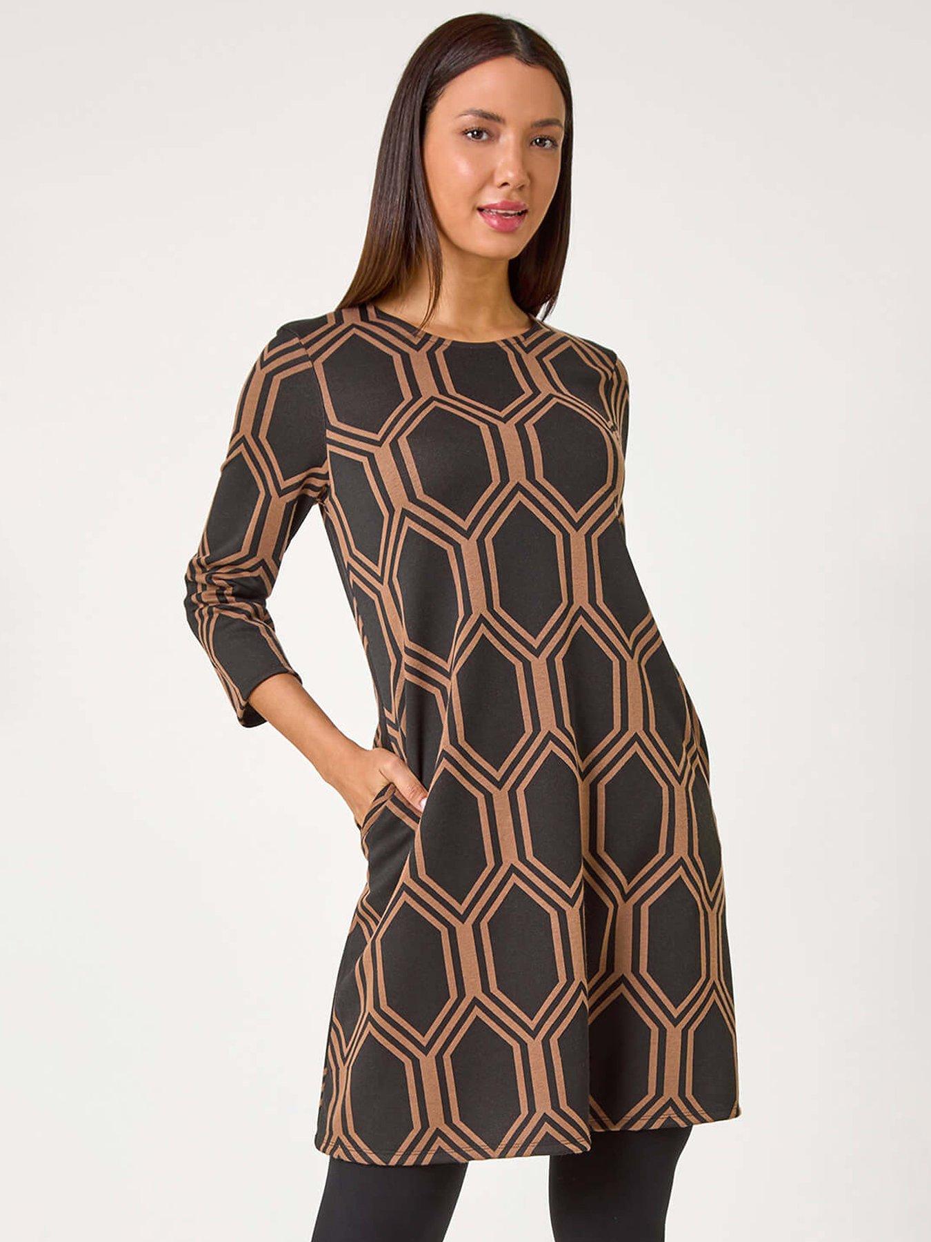 Roman jacquard dress store