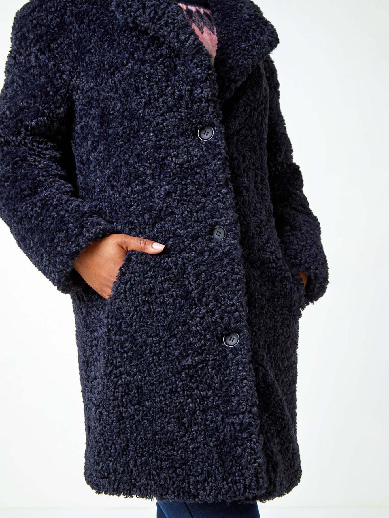 Petite longline teddy coat online