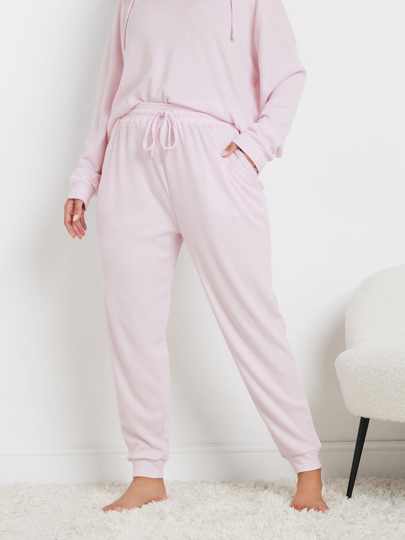 Yours Curve Waffle Cuffed Jogger