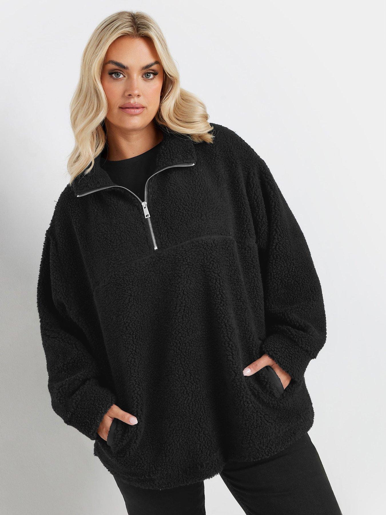 Oversized half zip fleece online