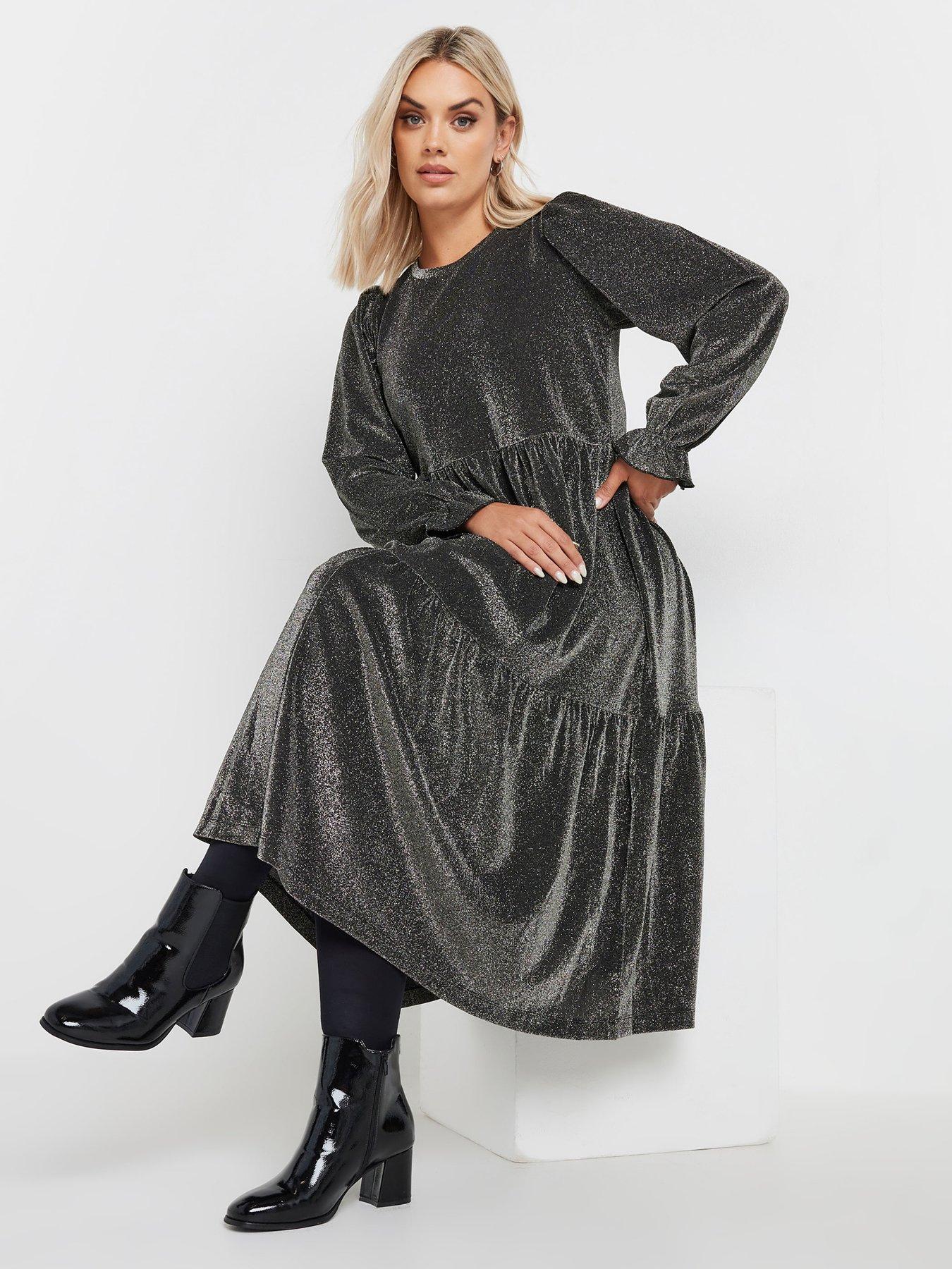 Dresses Plus Size Silver Women Very