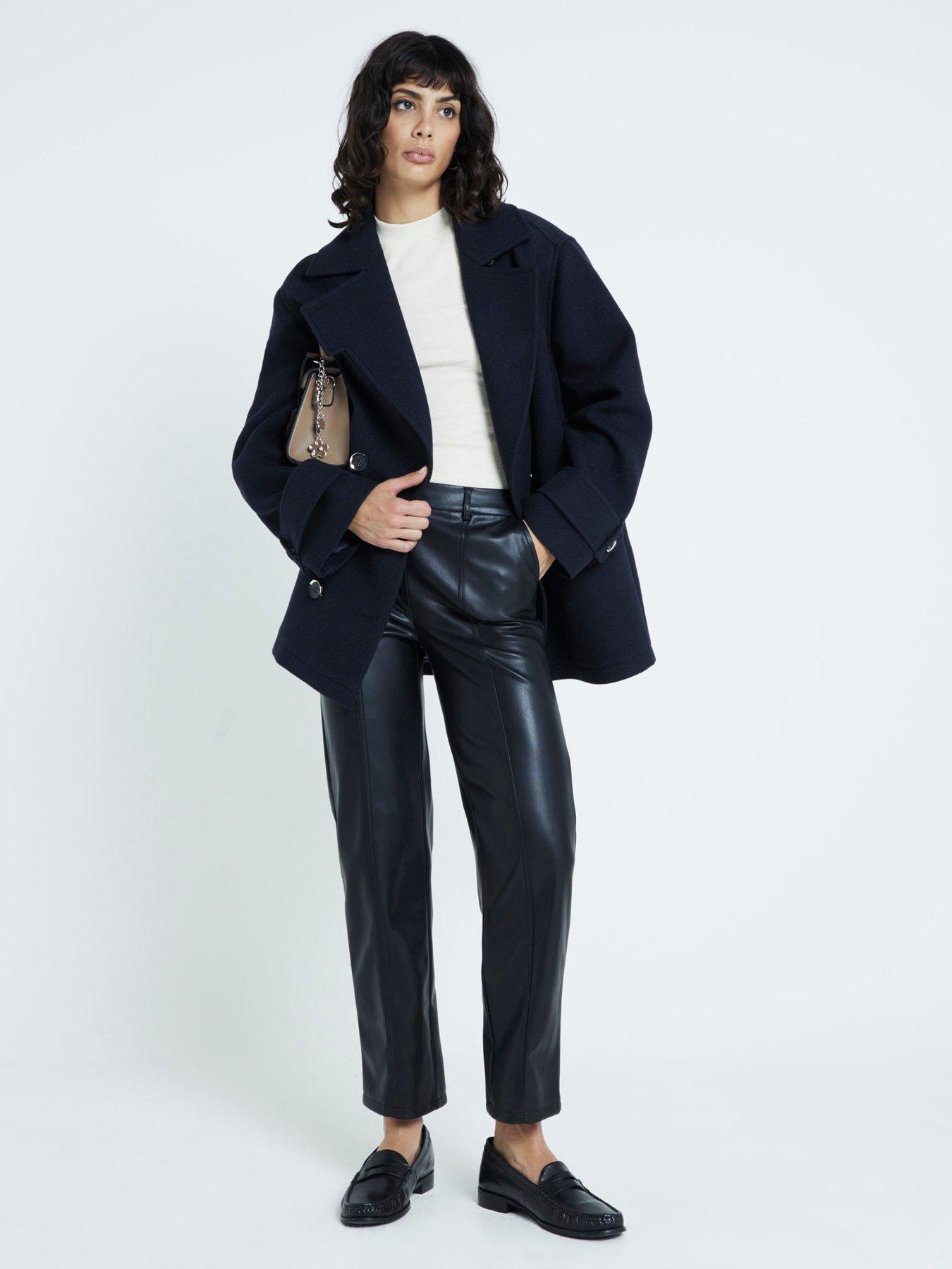 Image 3 of 6 of River Island Cigarette Trouser - Black