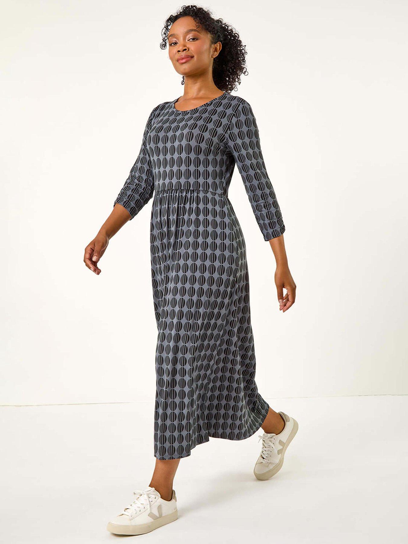 Romanio Cutout Belted Midi Dress - Grey main image 1