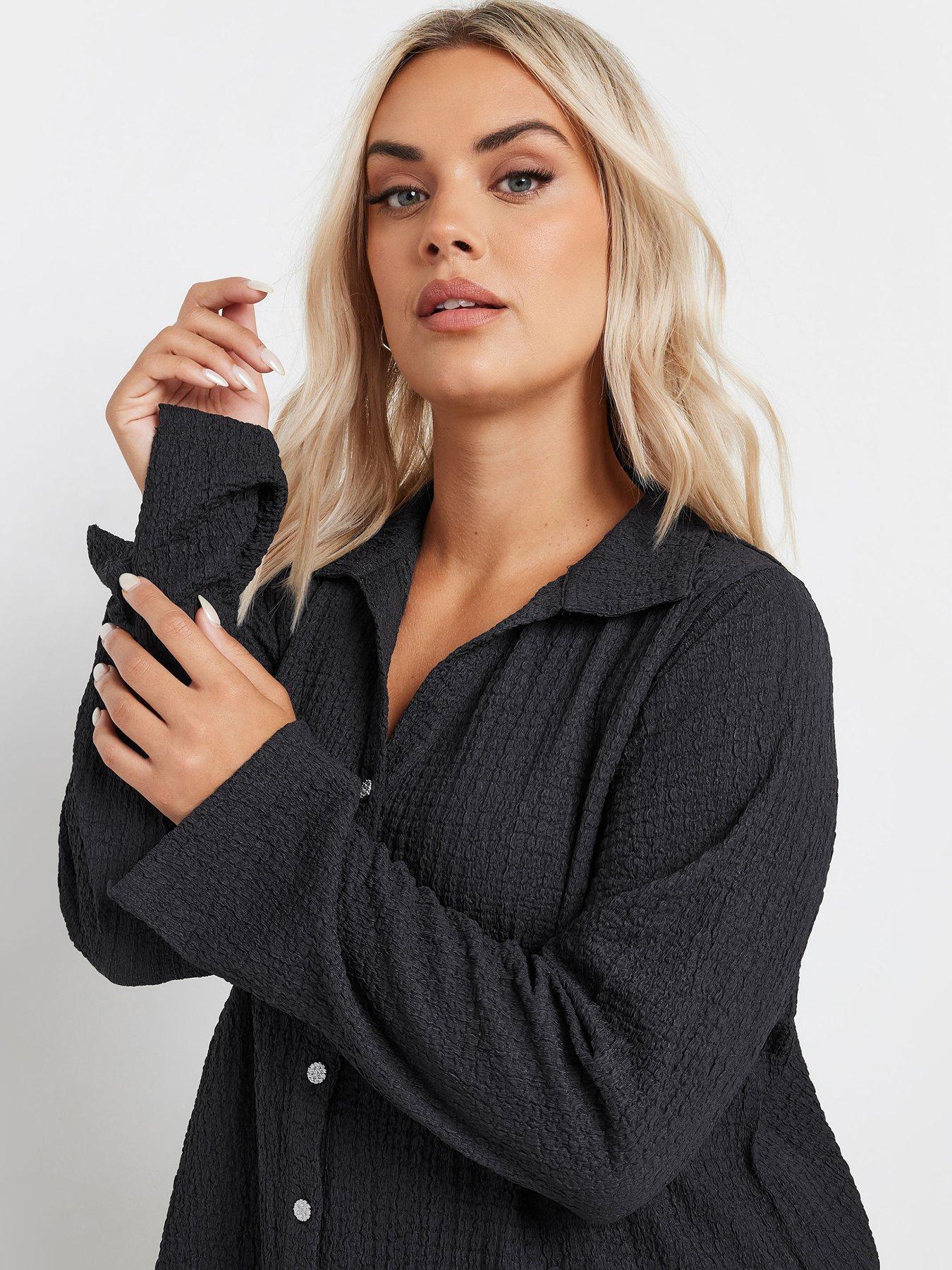 Image 4 of 4 of Yours Curve Shirt - Grey