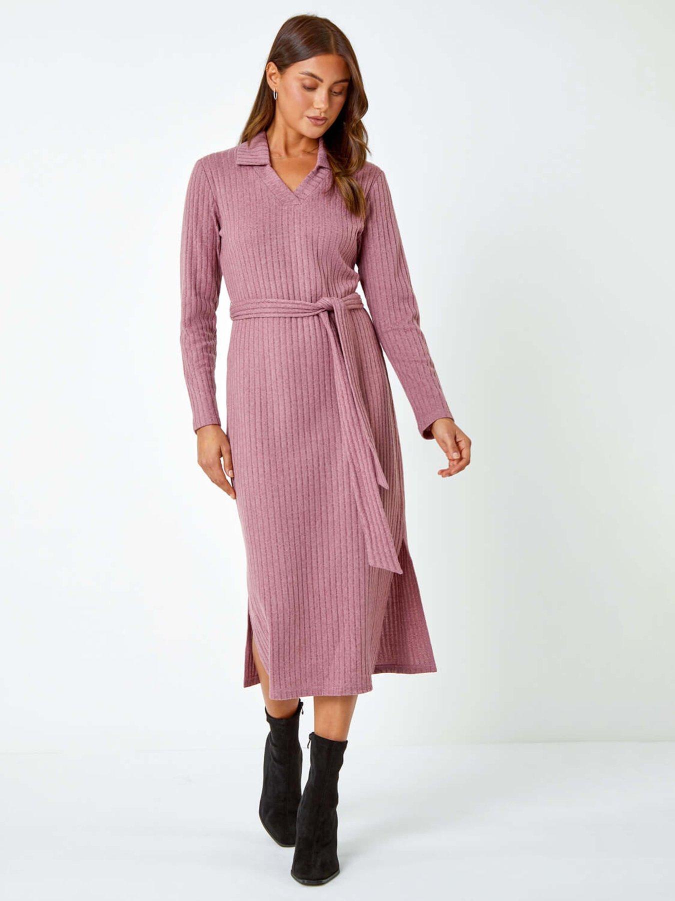 Pour Moi Willow Chiffon Long Sleeve Midaxi Shirt Dress | Very.co.uk