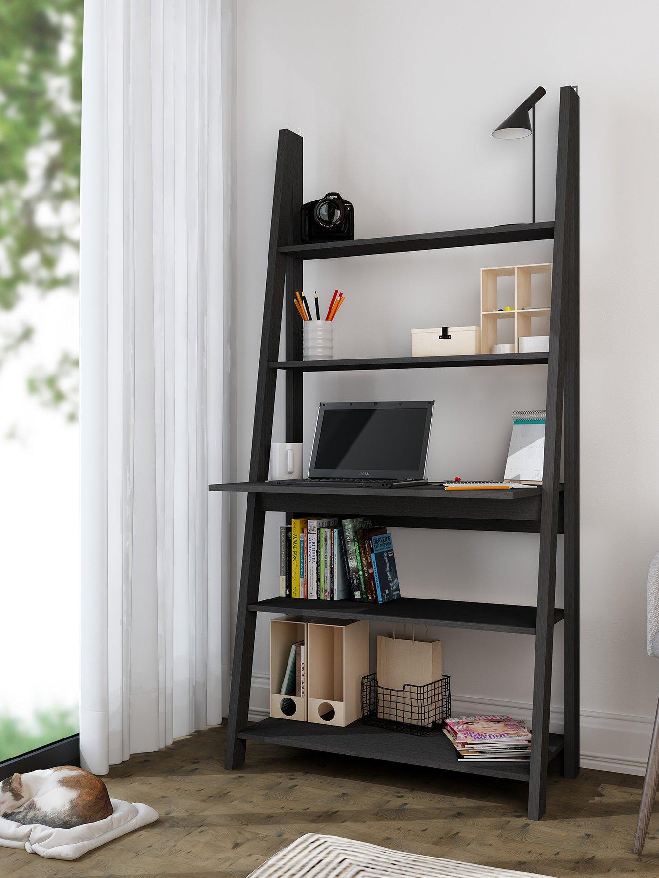 LPD Home Tiva Ladder Desk Black