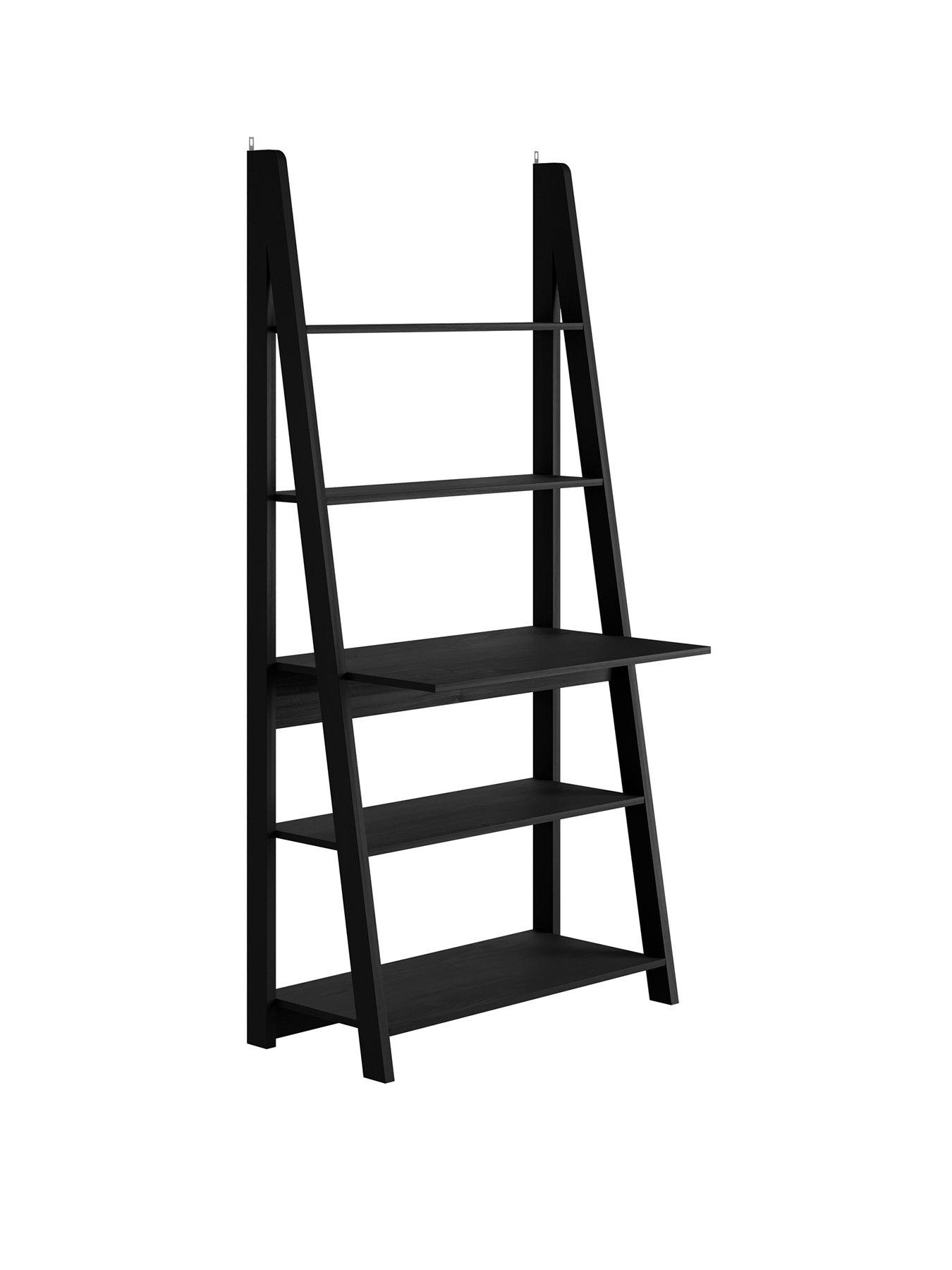 Product photograph of Lpd Home Tiva Ladder Desk Black from very.co.uk