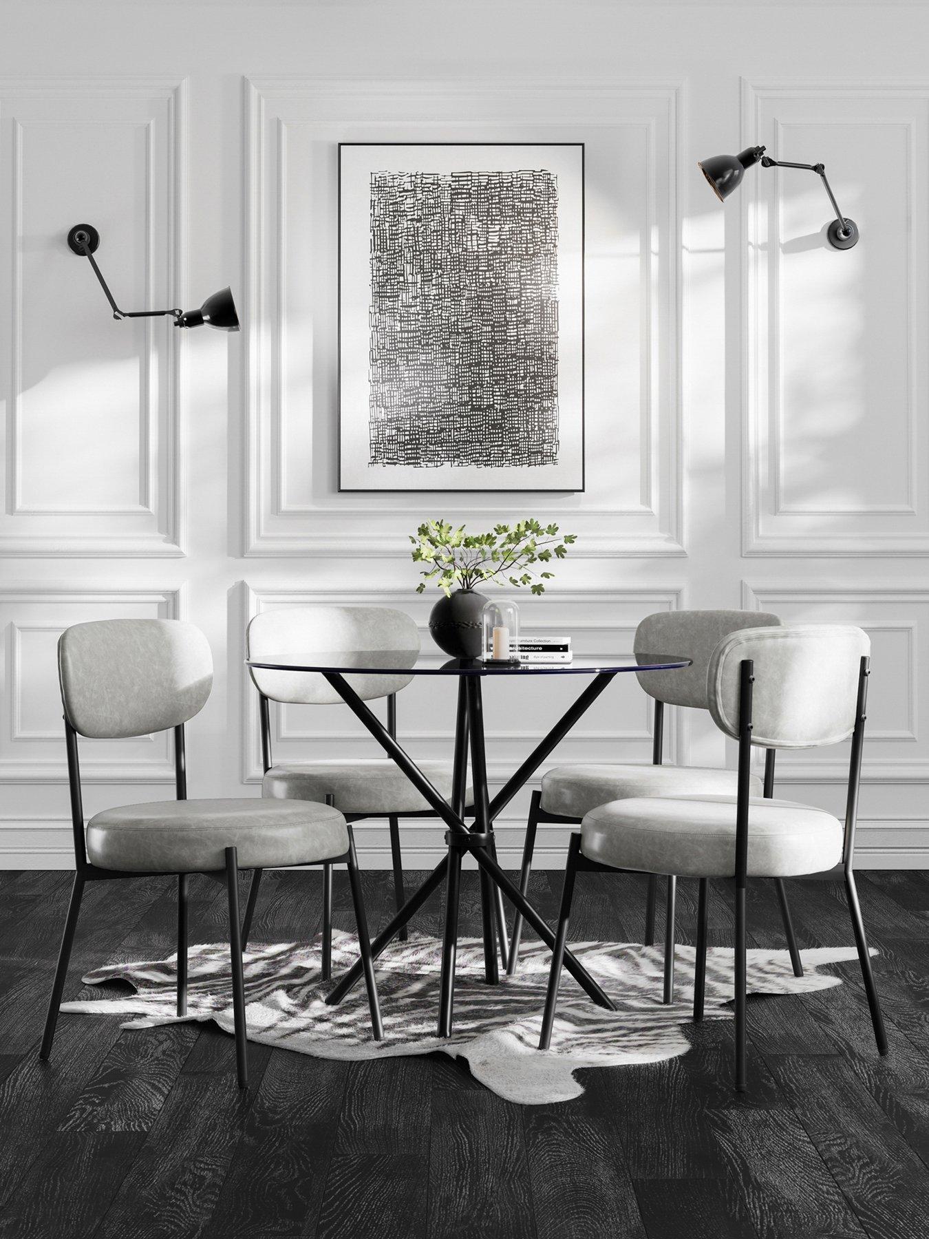 LPD Home Casa Smoked Top  Dining Table