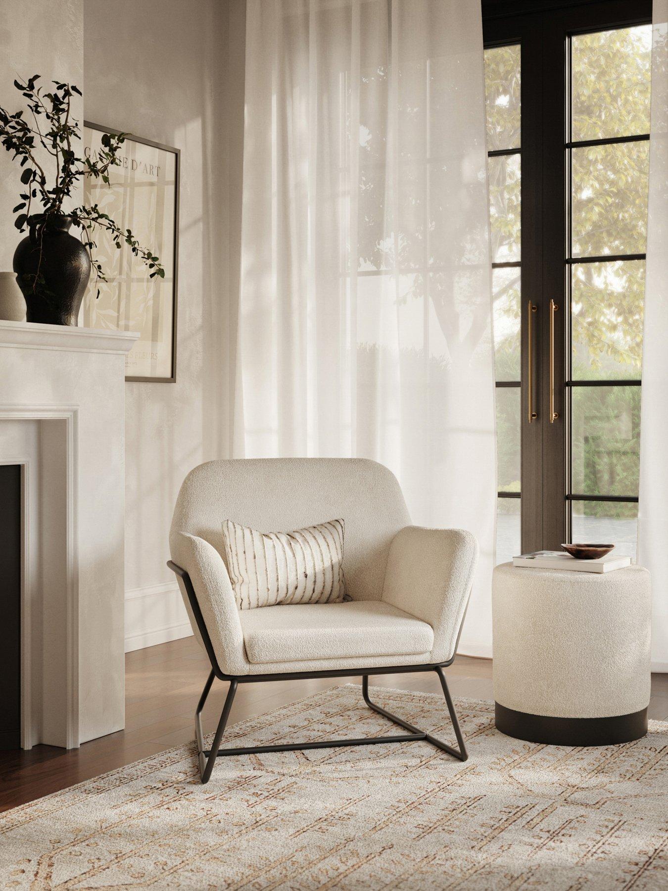 Product photograph of Lpd Home Charles Armchair from very.co.uk