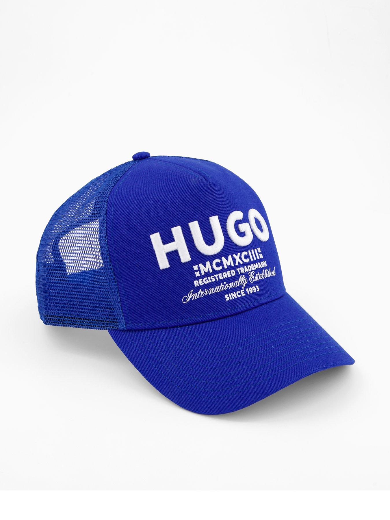 undefined Merk International Logo Trucker Cap - Open Blue