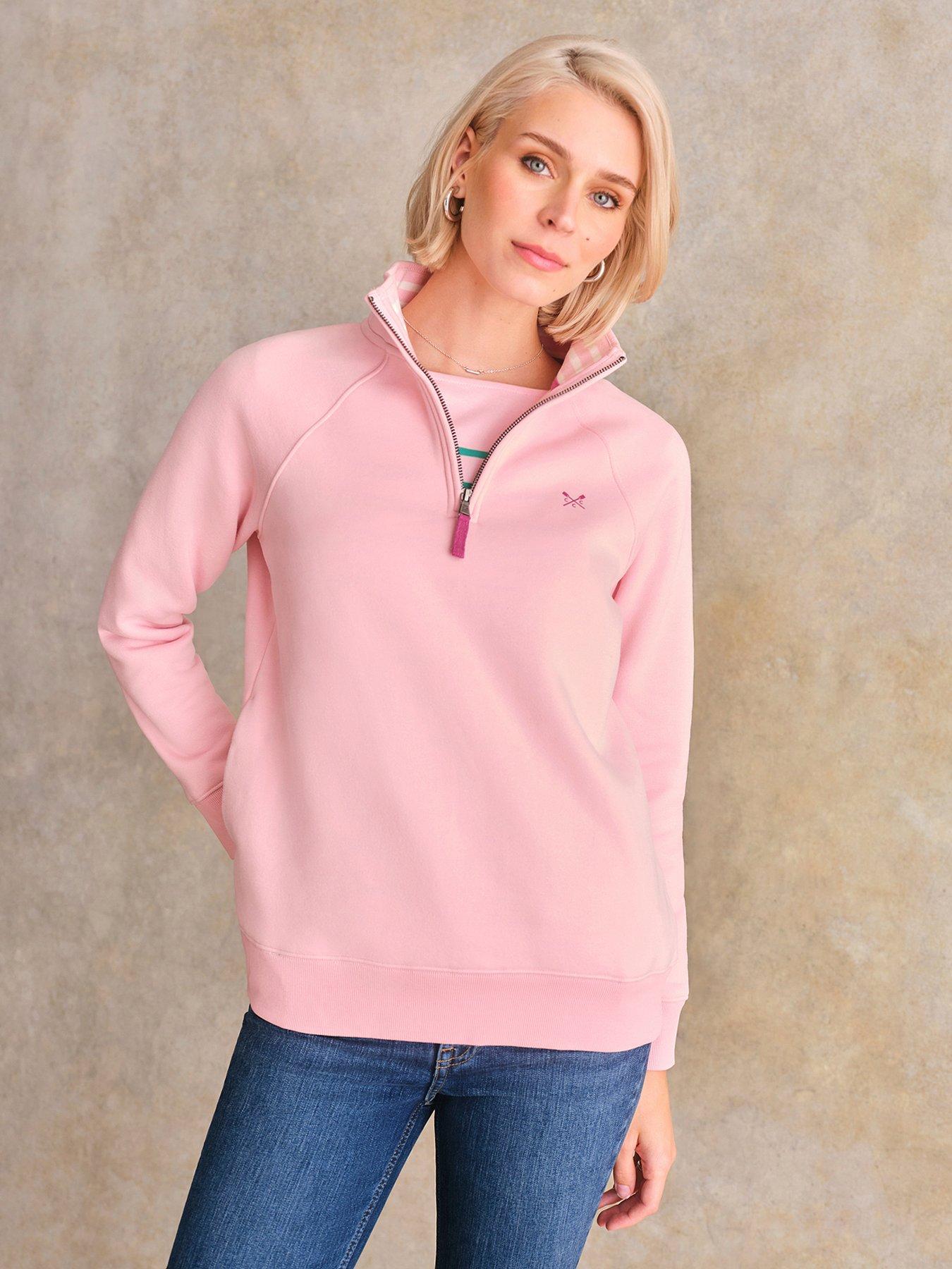 undefined Half Zip Sweatshirt - Pink