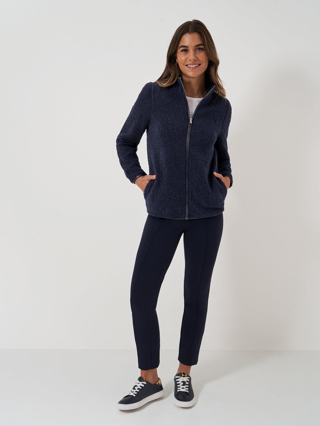 Image 3 of 5 of Crew Clothing Borg Zip Through Fleece - Blue