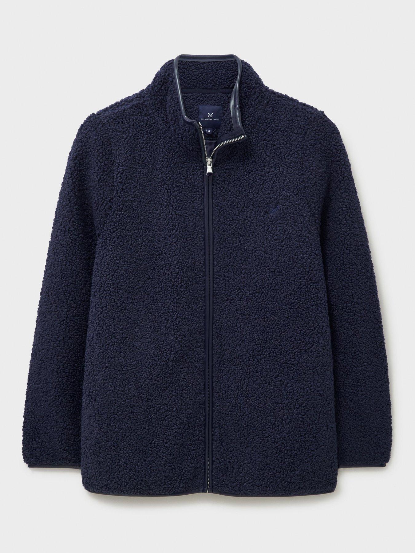 Image 4 of 5 of Crew Clothing Borg Zip Through Fleece - Blue