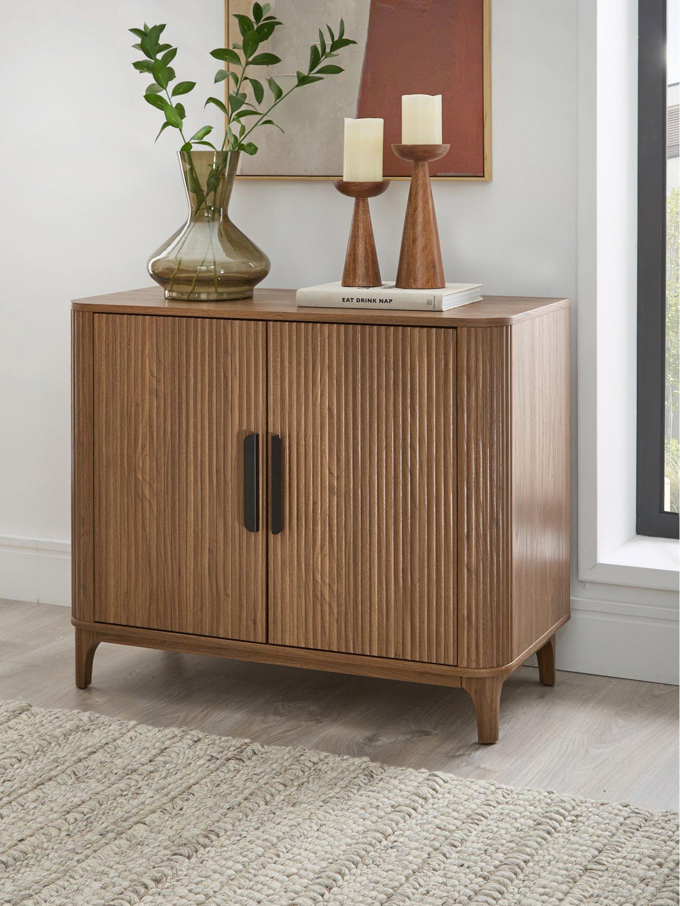 Product photograph of Very Home Carina Small Sideboard - Mid Oak from very.co.uk