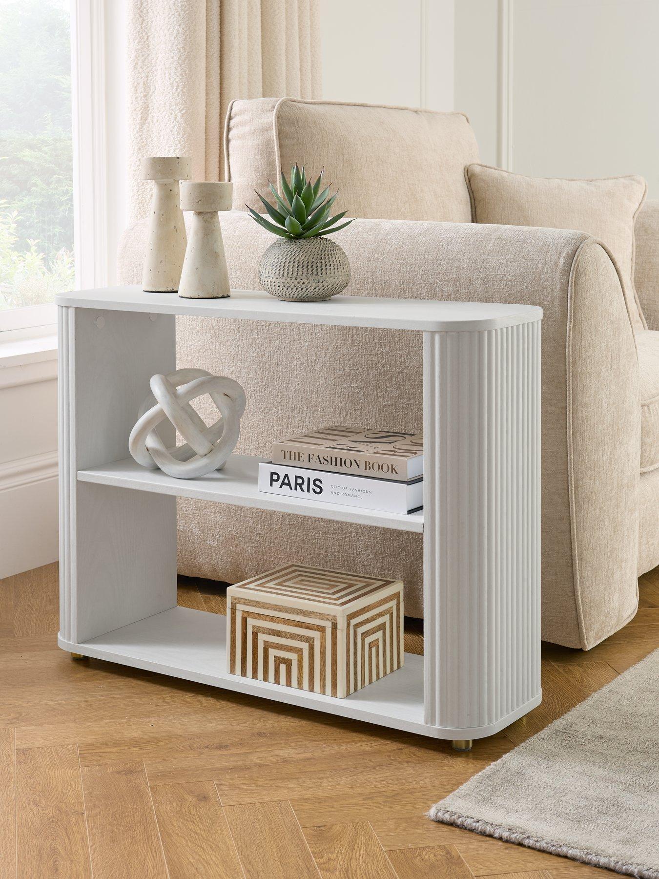 undefined Carina Sofa Side Table - White