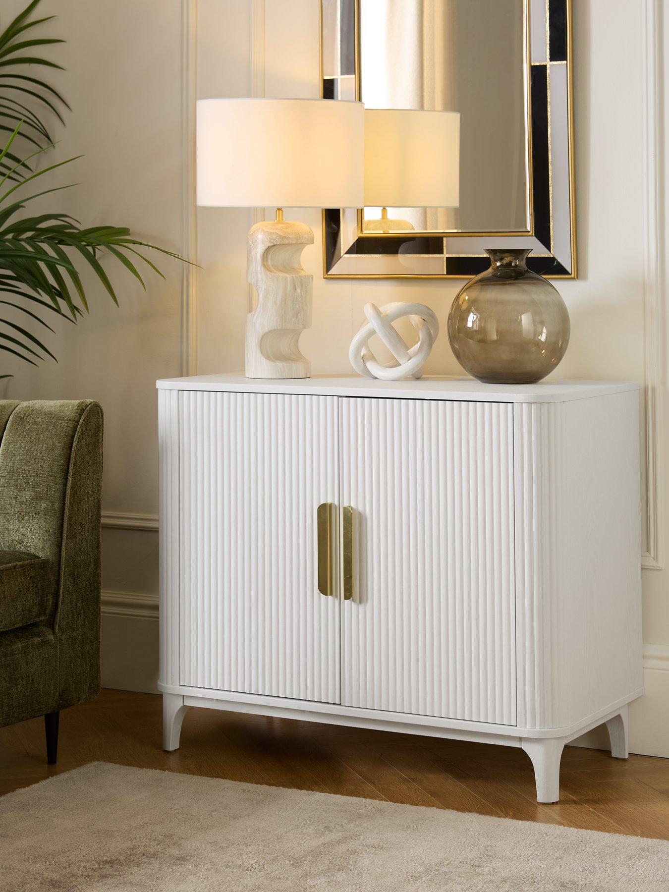 undefined Carina Small 2 Door Sideboard - White