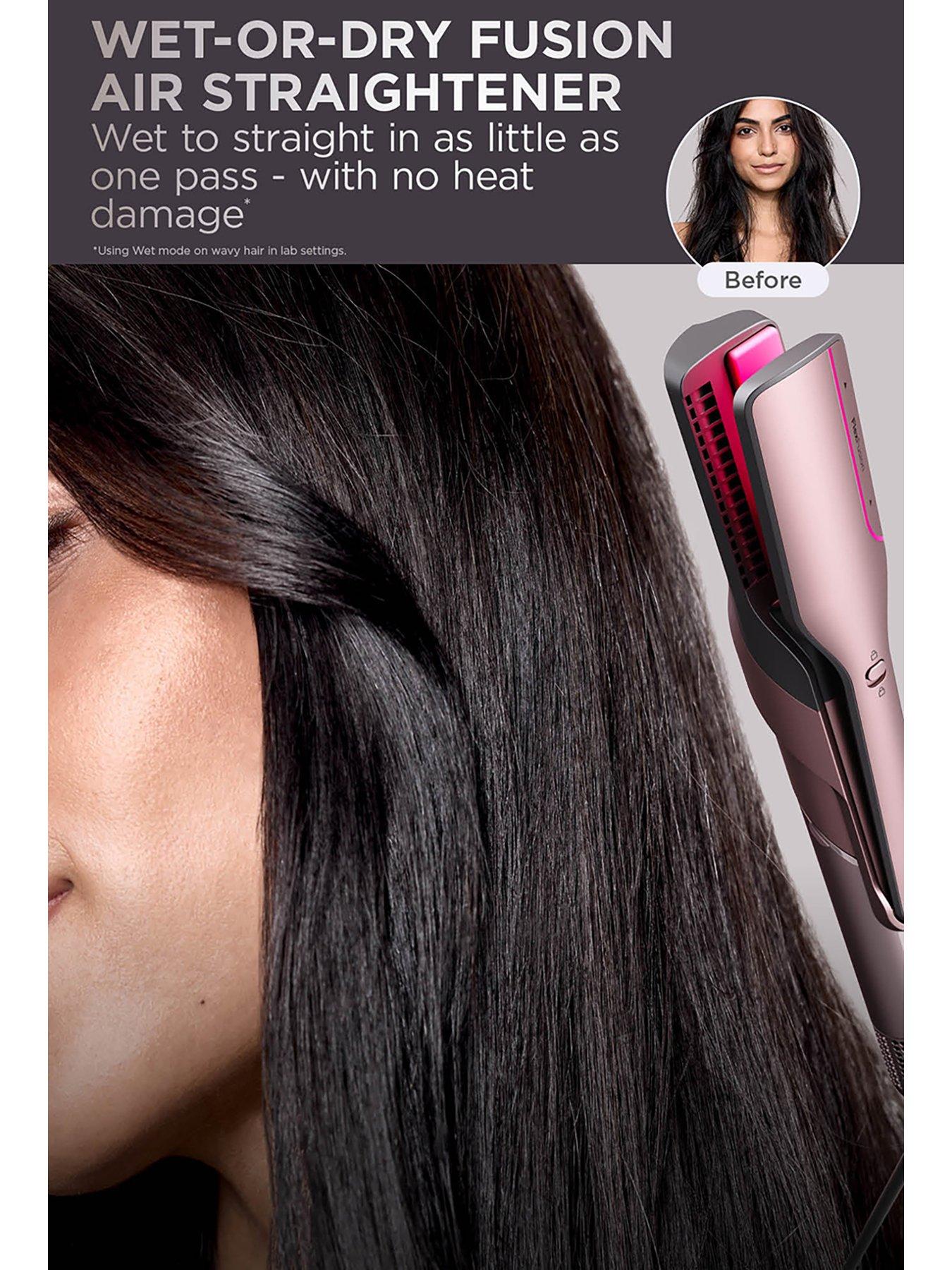 Image 2 of 8 of Shark FlexFusion Straight 5-in-1 Air &amp; Ceramic Styler, Hair Dryer &amp; Straightener with Storage Case - Cosmic Blush -&nbsp;HD652SUK