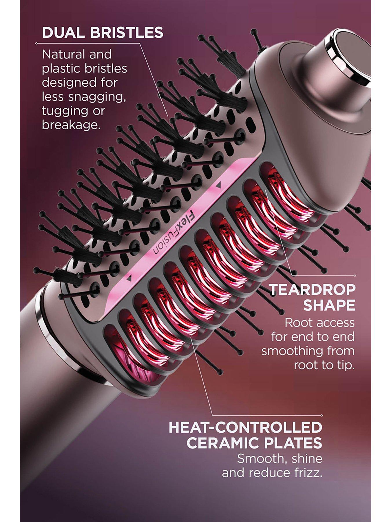 Image 5 of 8 of Shark FlexFusion Straight 5-in-1 Air &amp; Ceramic Styler, Hair Dryer &amp; Straightener with Storage Case - Cosmic Blush -&nbsp;HD652SUK