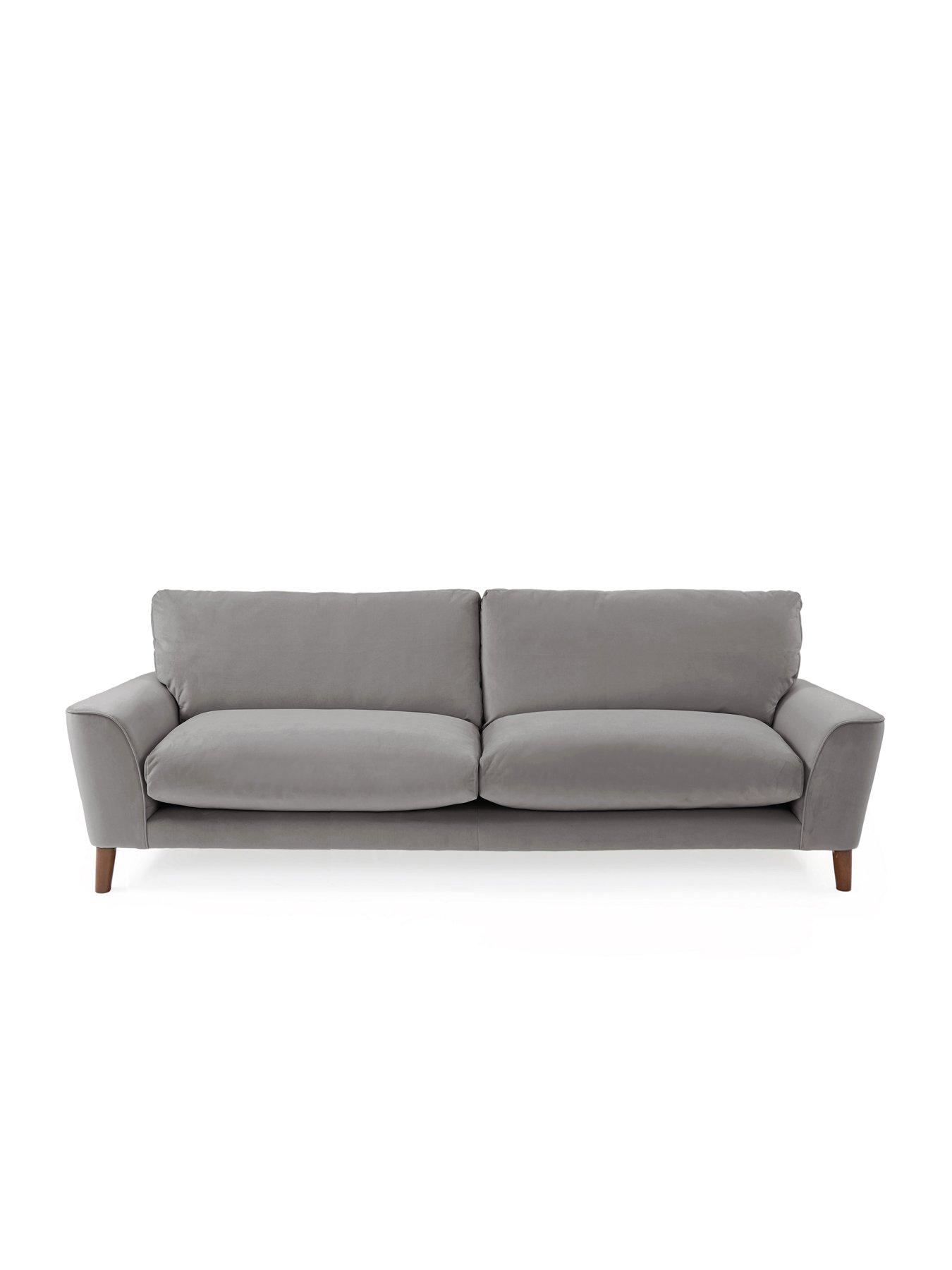 undefined Astrid Velvet 4 Seater Sofa