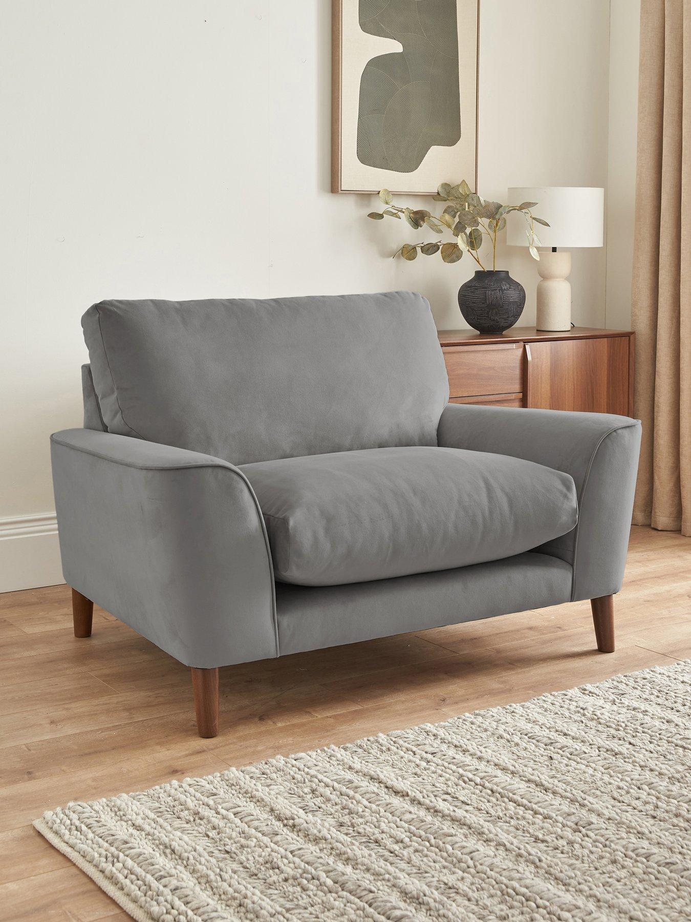 undefined Astrid Velvet Snuggle Chair