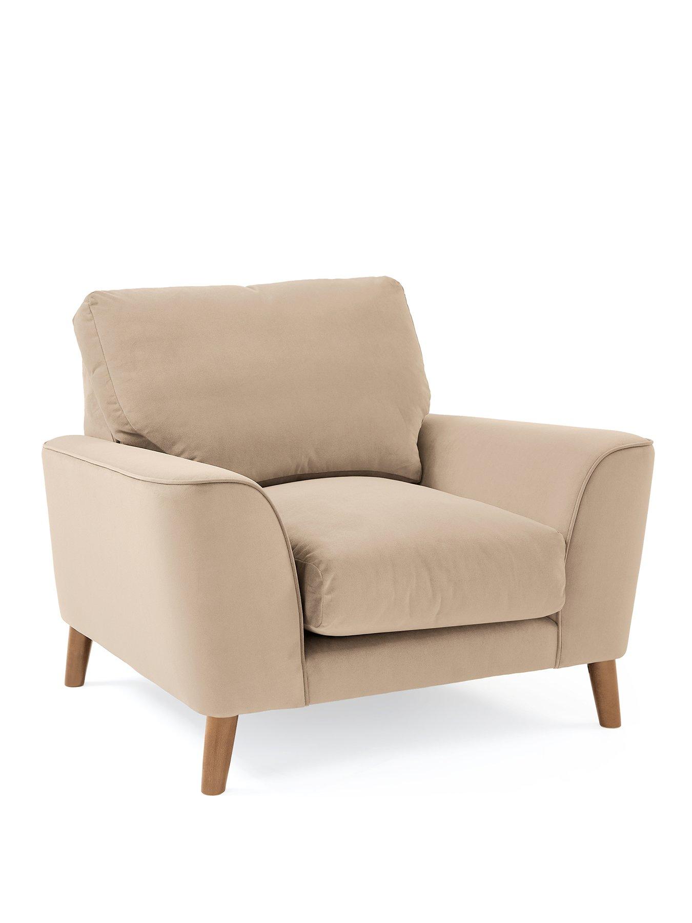 Image 3 of 7 of Very Home Astrid Velvet Armchair