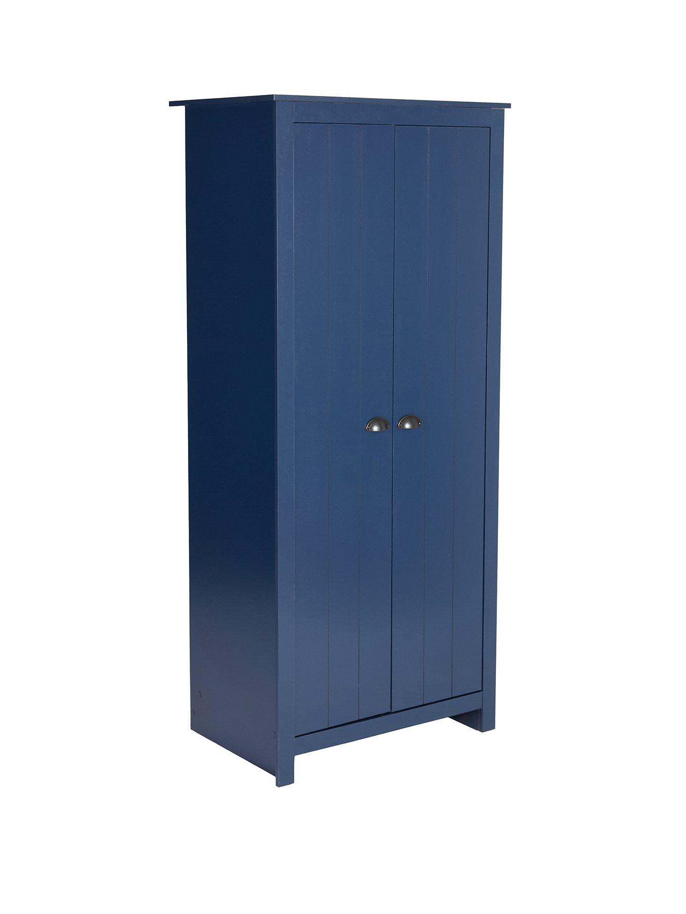 Image 3 of 7 of Very Home Atlanta 3 Piece Package - 3 Door Wardrobe, 4 Drawer Chest and 2 Drawer Bedside Chest&nbsp;- Navy