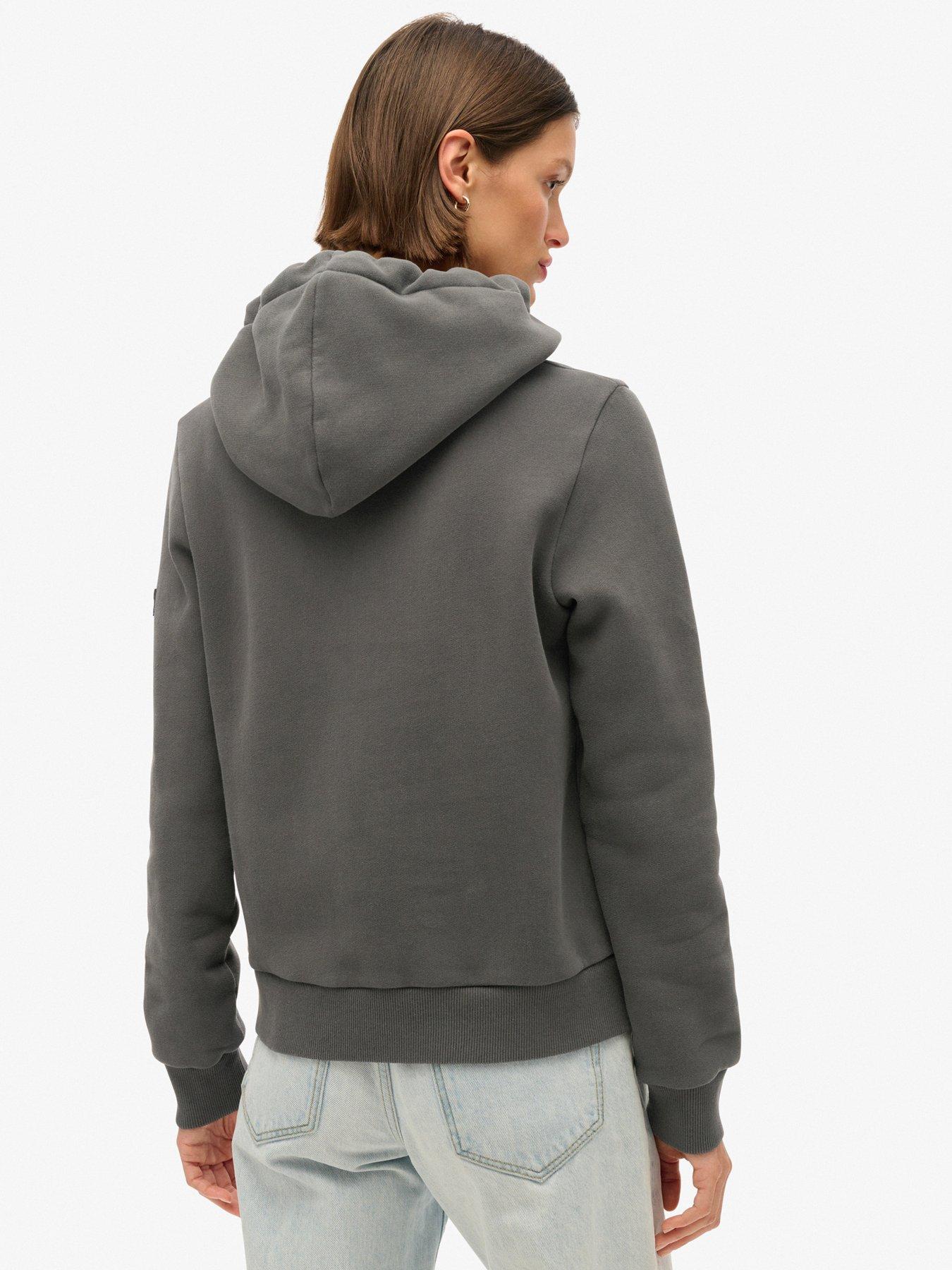 Superdry Embellished Vintage Logo Graphic Hoodie Black Very