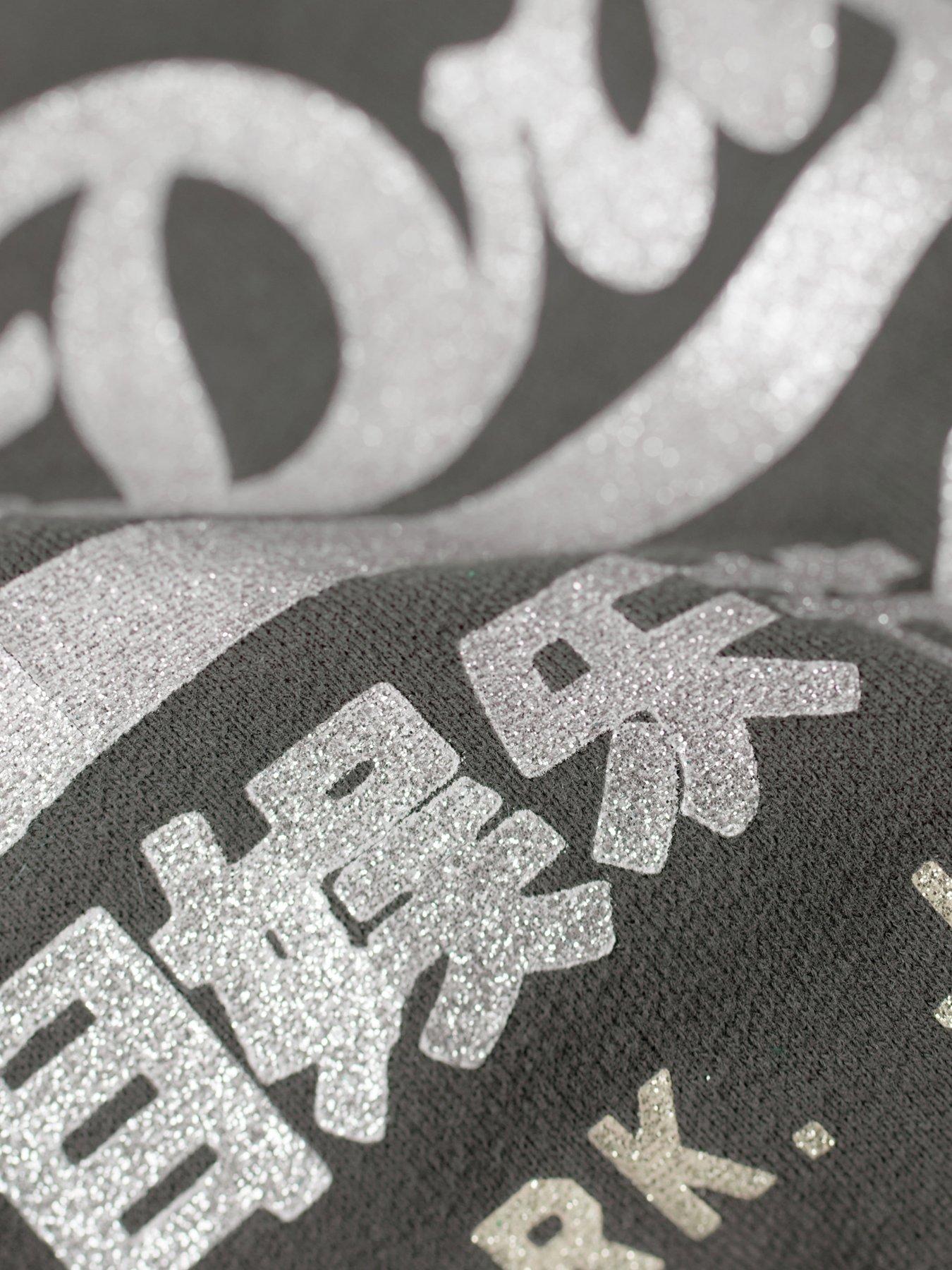 Superdry Embellished Vintage Logo Graphic Hoodie Black Very