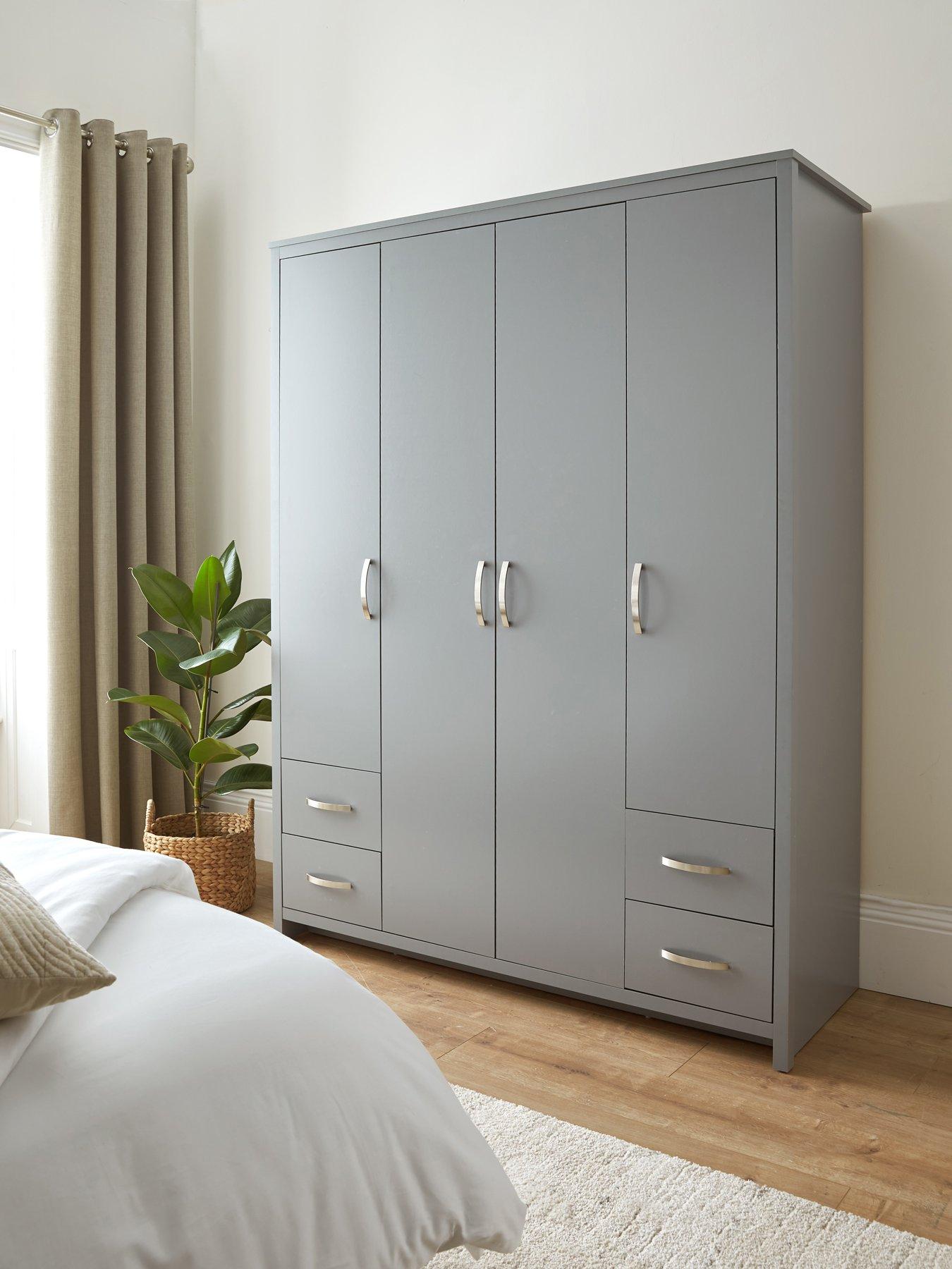 Very Home Ely 4 Door, 4 Drawer Wardrobe
