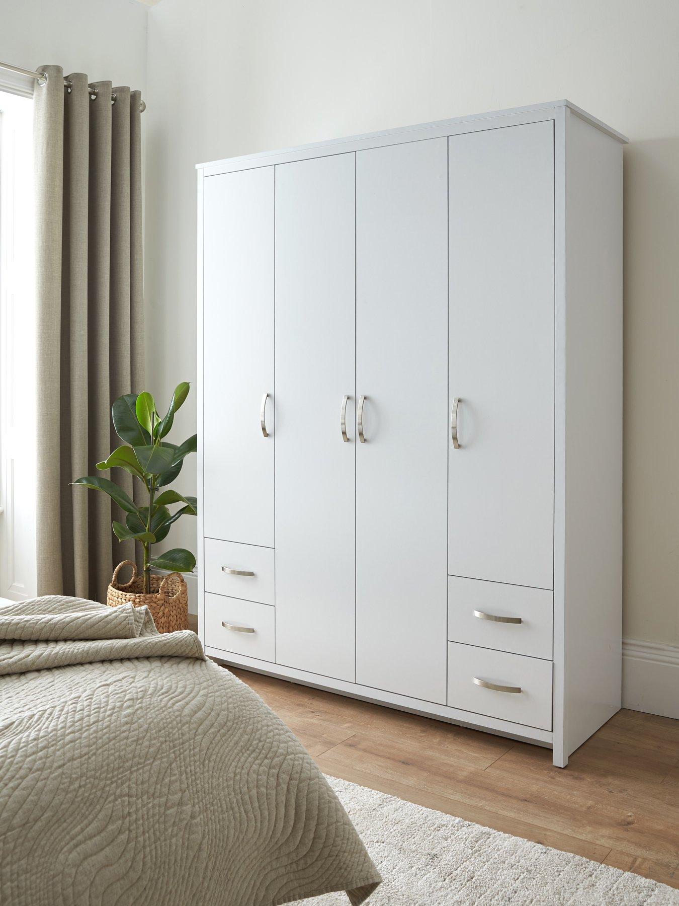 Image 1 of 6 of Very Home Ely 4 Door, 4 Drawer Wardrobe