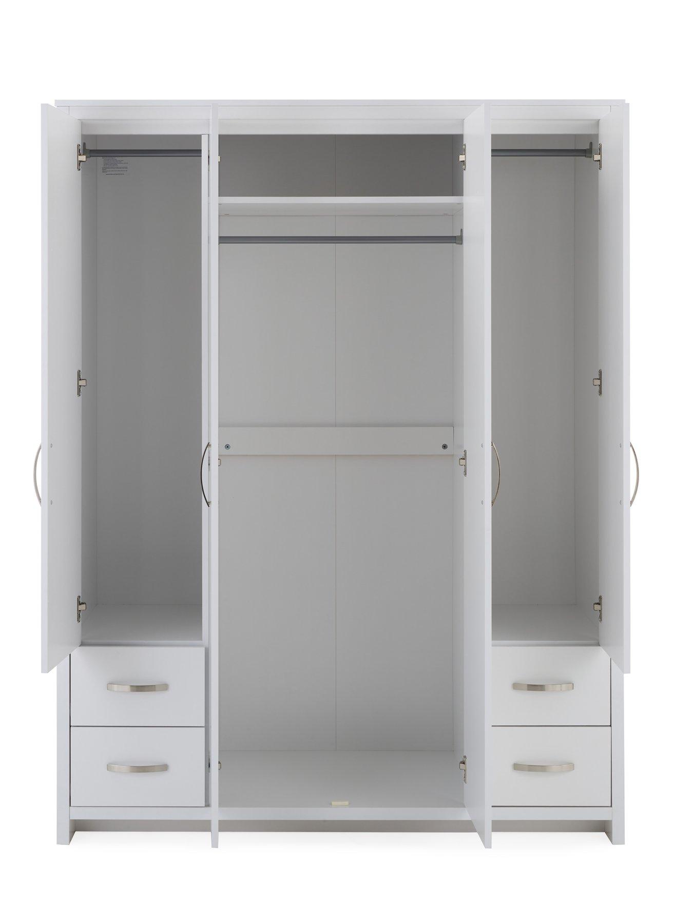 Image 4 of 6 of Very Home Ely 4 Door, 4 Drawer Wardrobe