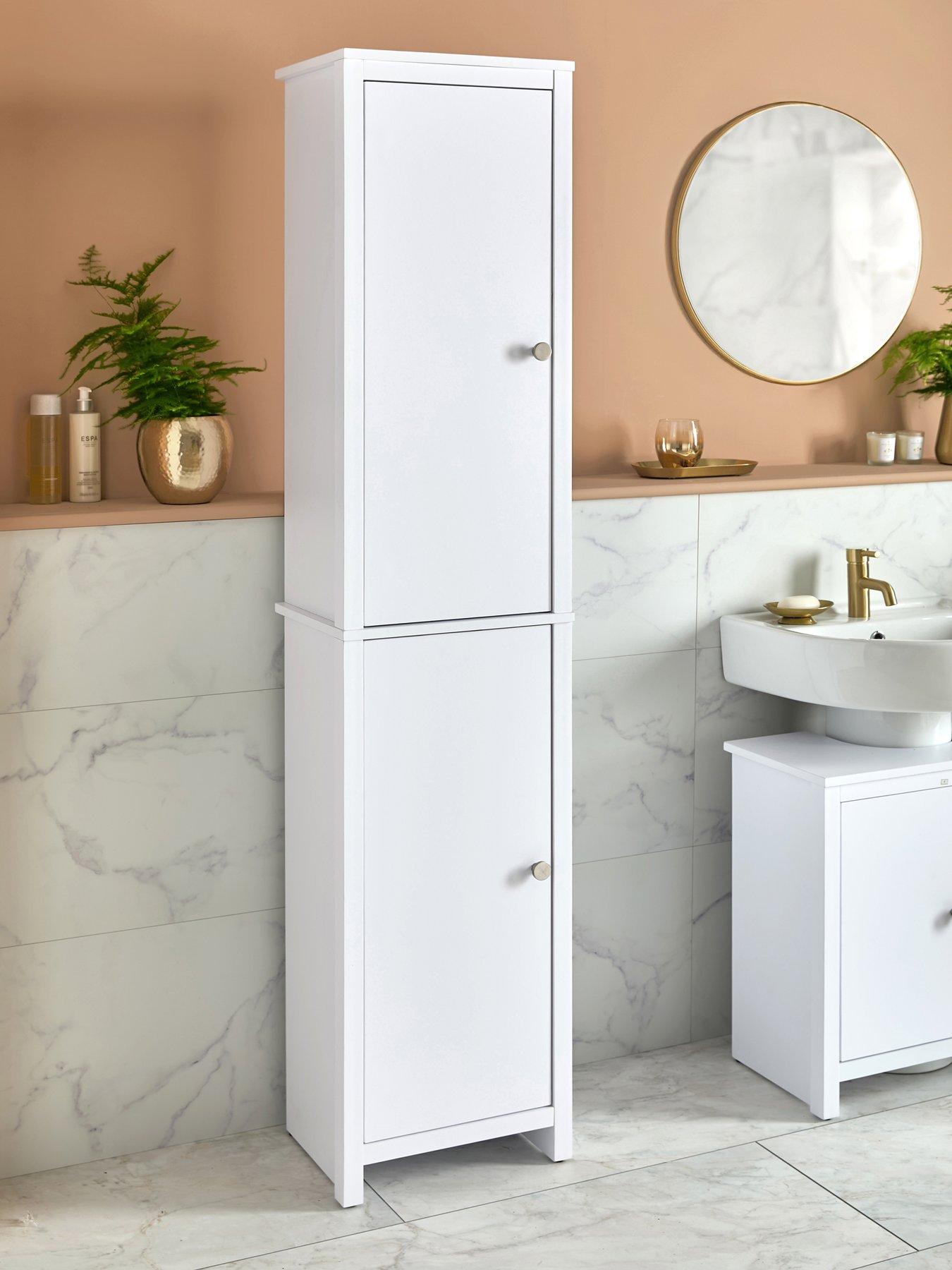Image of Very Home Bramford Tall Bathroom Cabinet - White