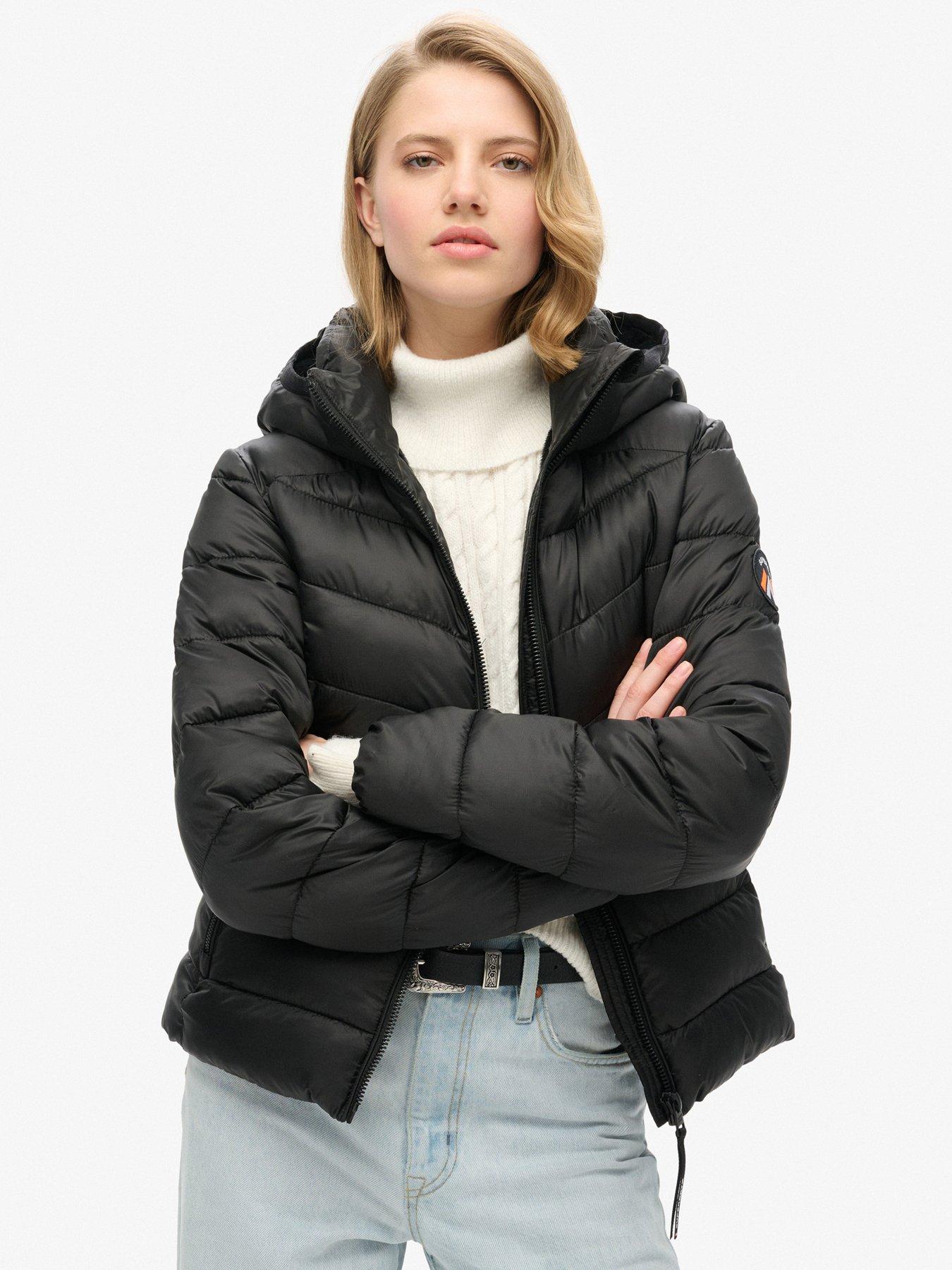Superdry Fuji Quilt Padded Jacket Black Very