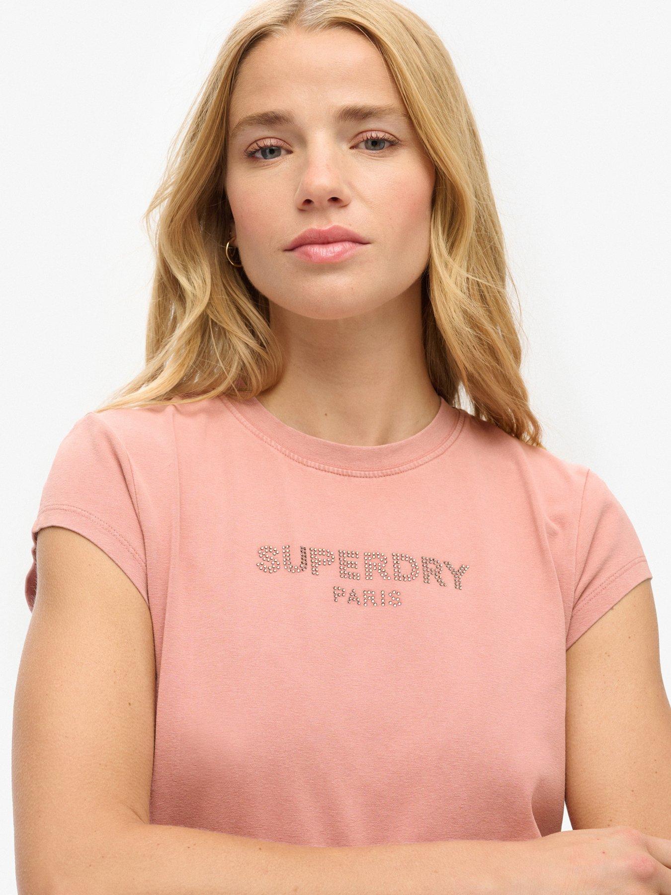 T-Shirt Superdry Code Tech Oversized Boxy manica corta donna