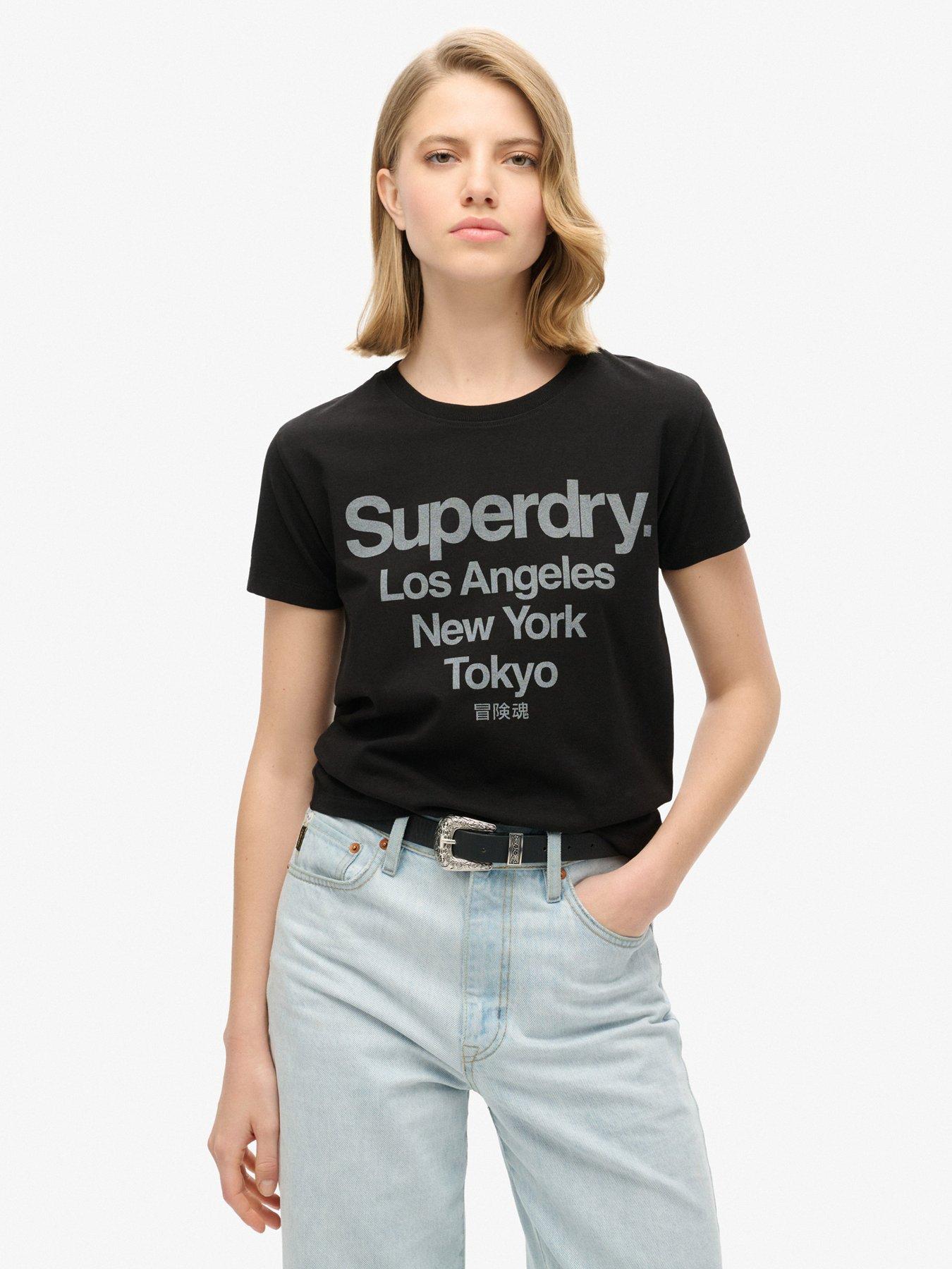 undefined Core Logo City Fitted T-Shirt - Black