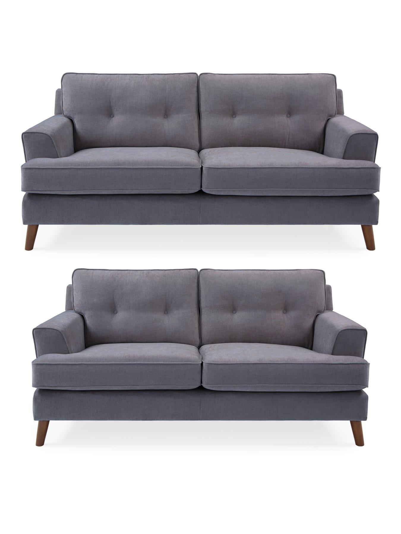 Very Home Malmo 3 + 2  Seater Fabric Sofa Set (Buy  &  SAVE!) - Made in the UK