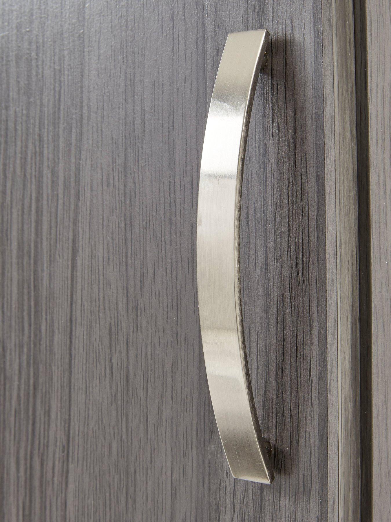 Image 5 of 7 of Very Home Caledon Mirrored Bathroom Wall Cabinet - Grey Oak