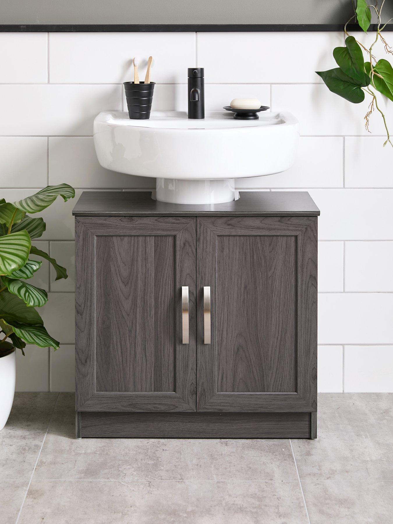 undefined Caledon Under Sink Cabinet - Grey Oak