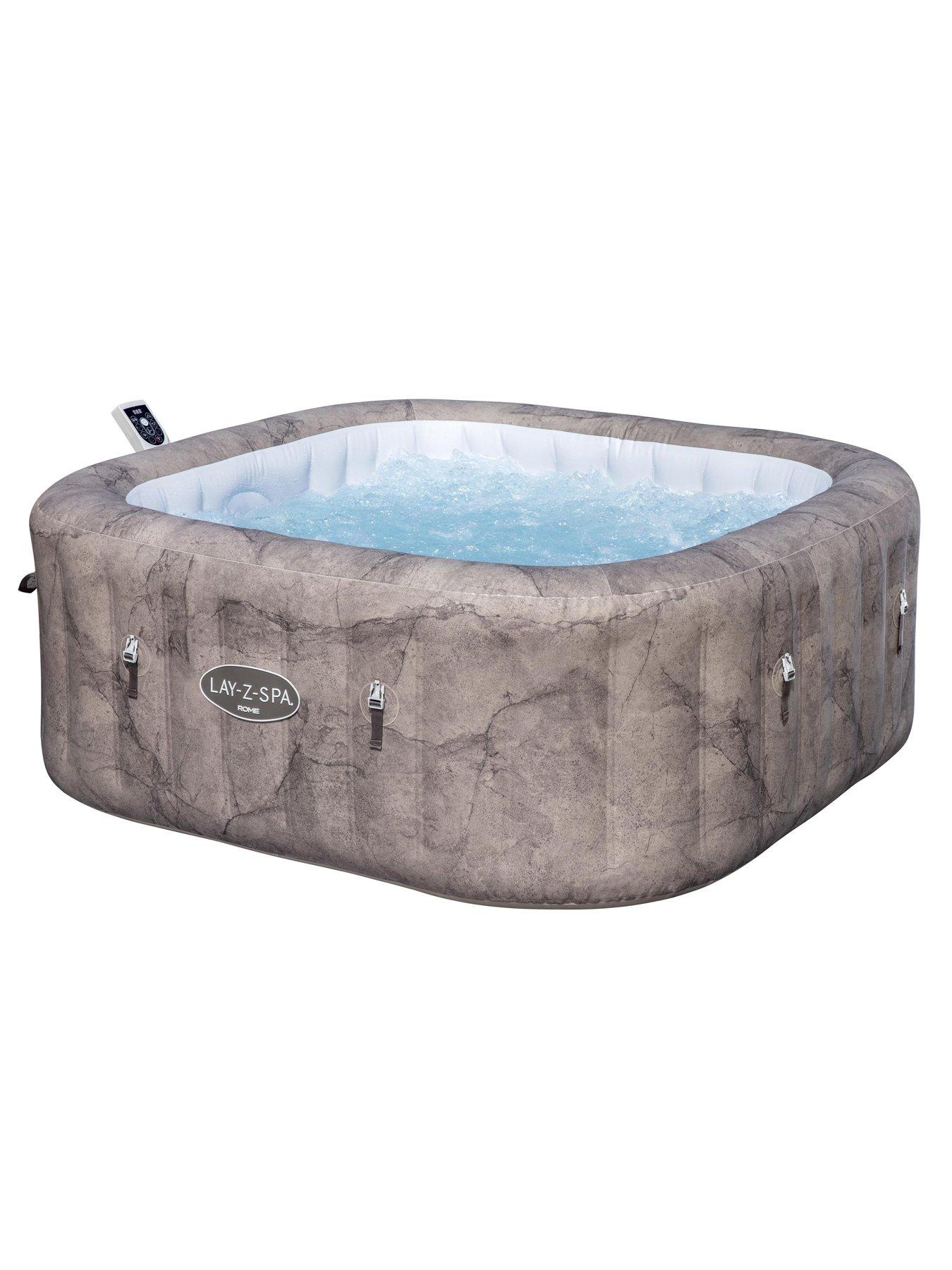 Image 7 of 7 of Lay-Z-Spa Rome MaxHold EnergySense UltraFit Smart AirJet 6 Brown Marble Square (4-6 adults)