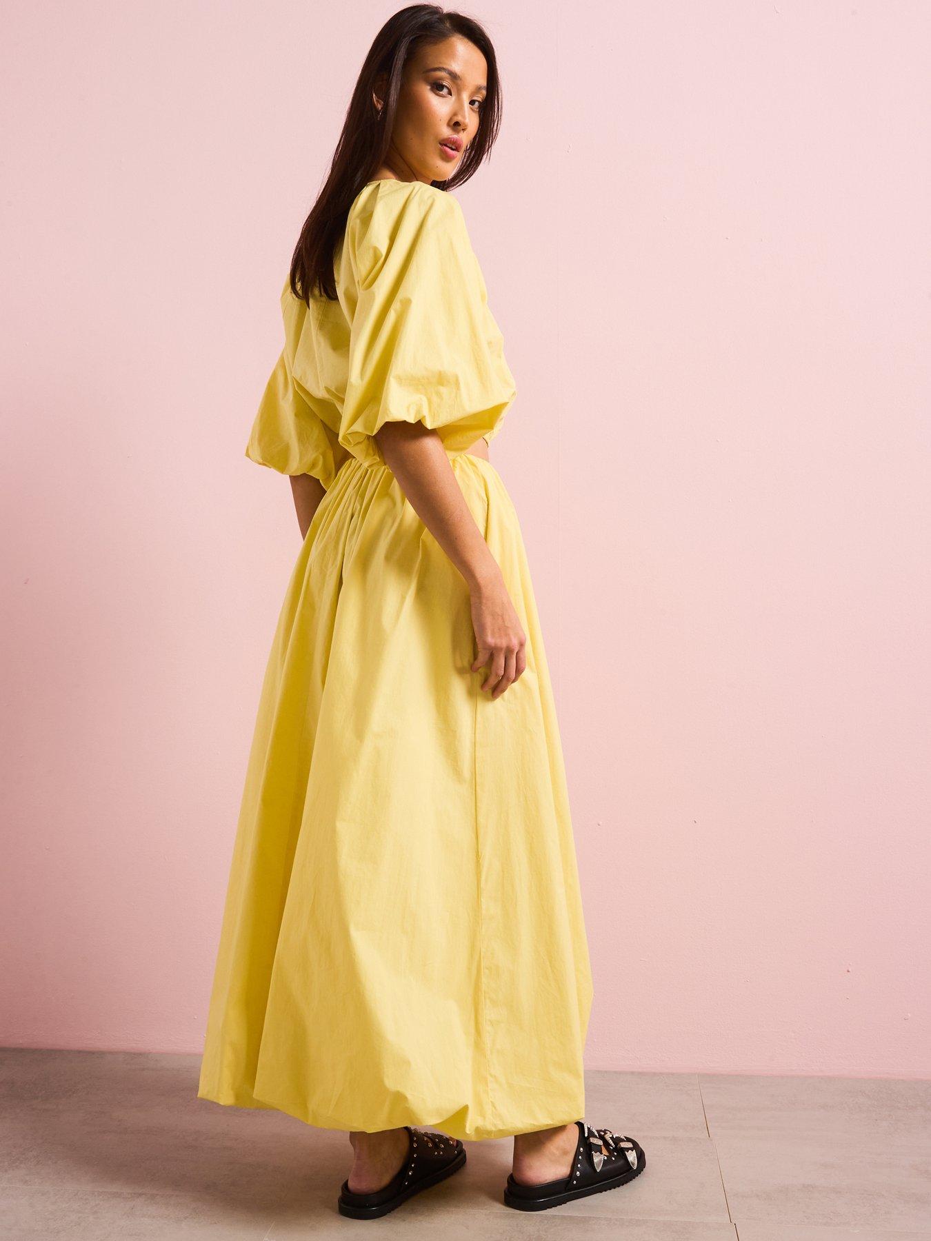 Image 3 of 5 of V by Very Cotton Puffball Midi Skirt Co-ord