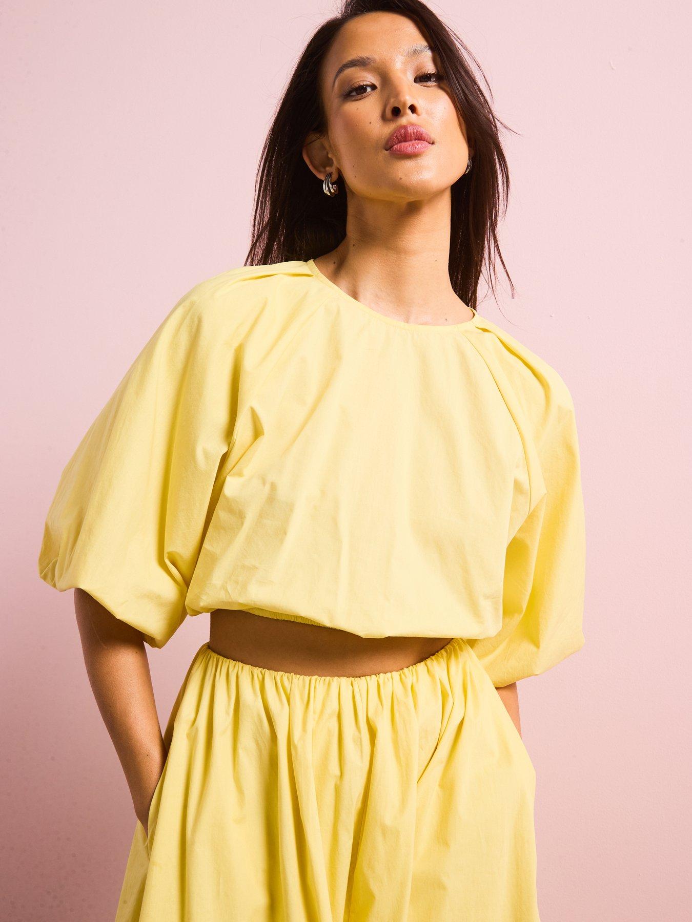 Image 4 of 5 of V by Very Cotton Puffball Midi Skirt Co-ord